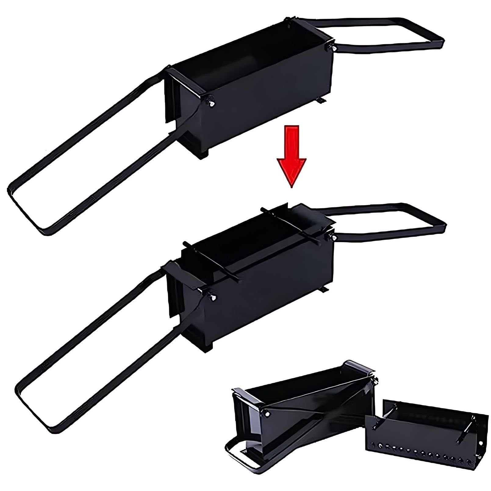 Eco-Friendly Newspaper Briquette Maker Machine - Paper Log Brick Press for Fireplace, Wood Stove & Camping - Recycle Waste Paper into Fuel Blocks (Black) | Perfect for Home Heating, Outdoor Survival & Emergency Preparedness