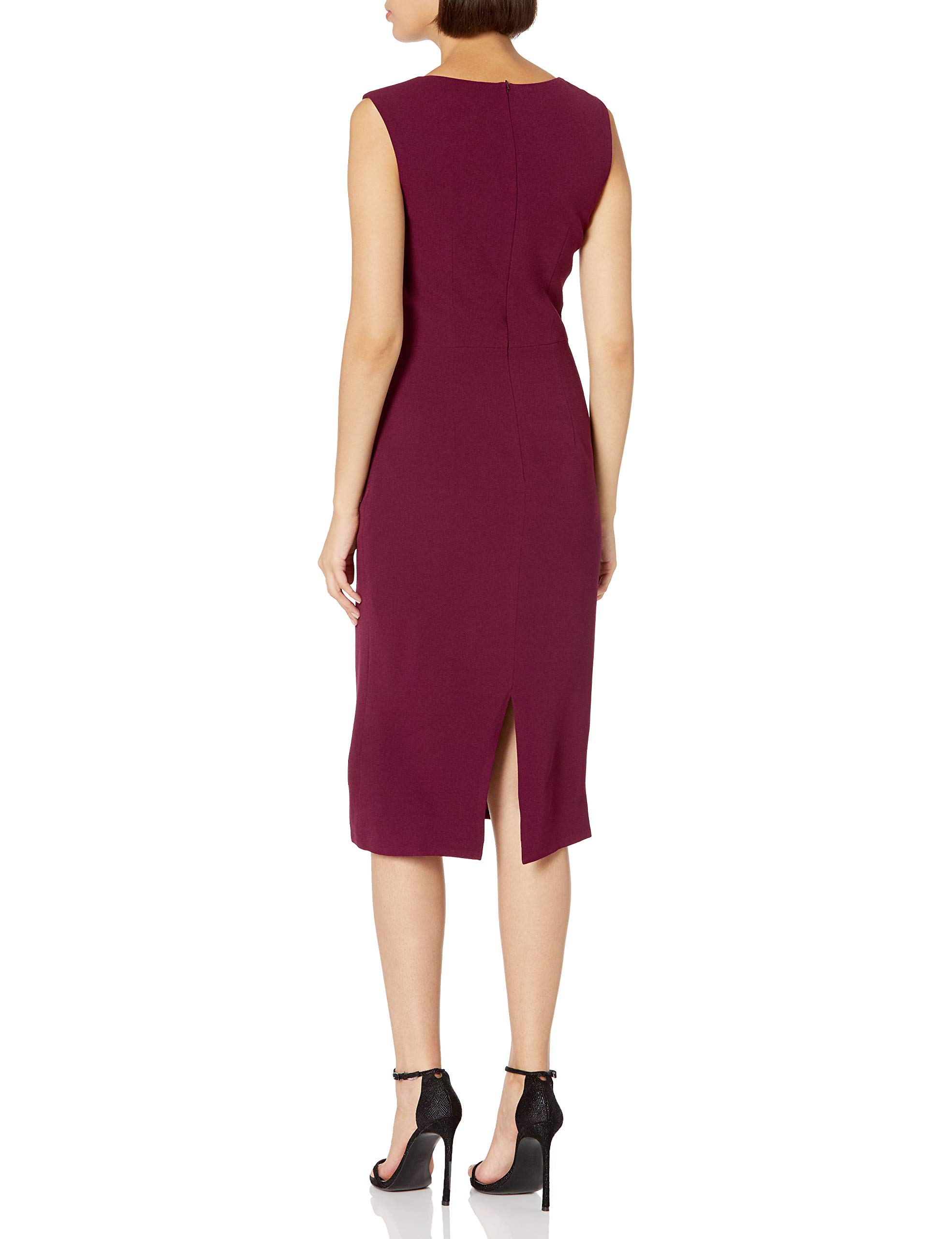 Dress the Population Women's Elle Floral Midi Dress - Elegant A-Line Summer Party Dress for Weddings, Cocktails & Special Occasions