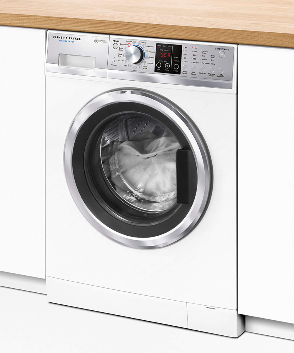 Fisher & Paykel WD8560F1 8.5kg/5kg Front Load Washer Dryer Combo - Energy Efficient Laundry Solution for Apartments & Small Homes