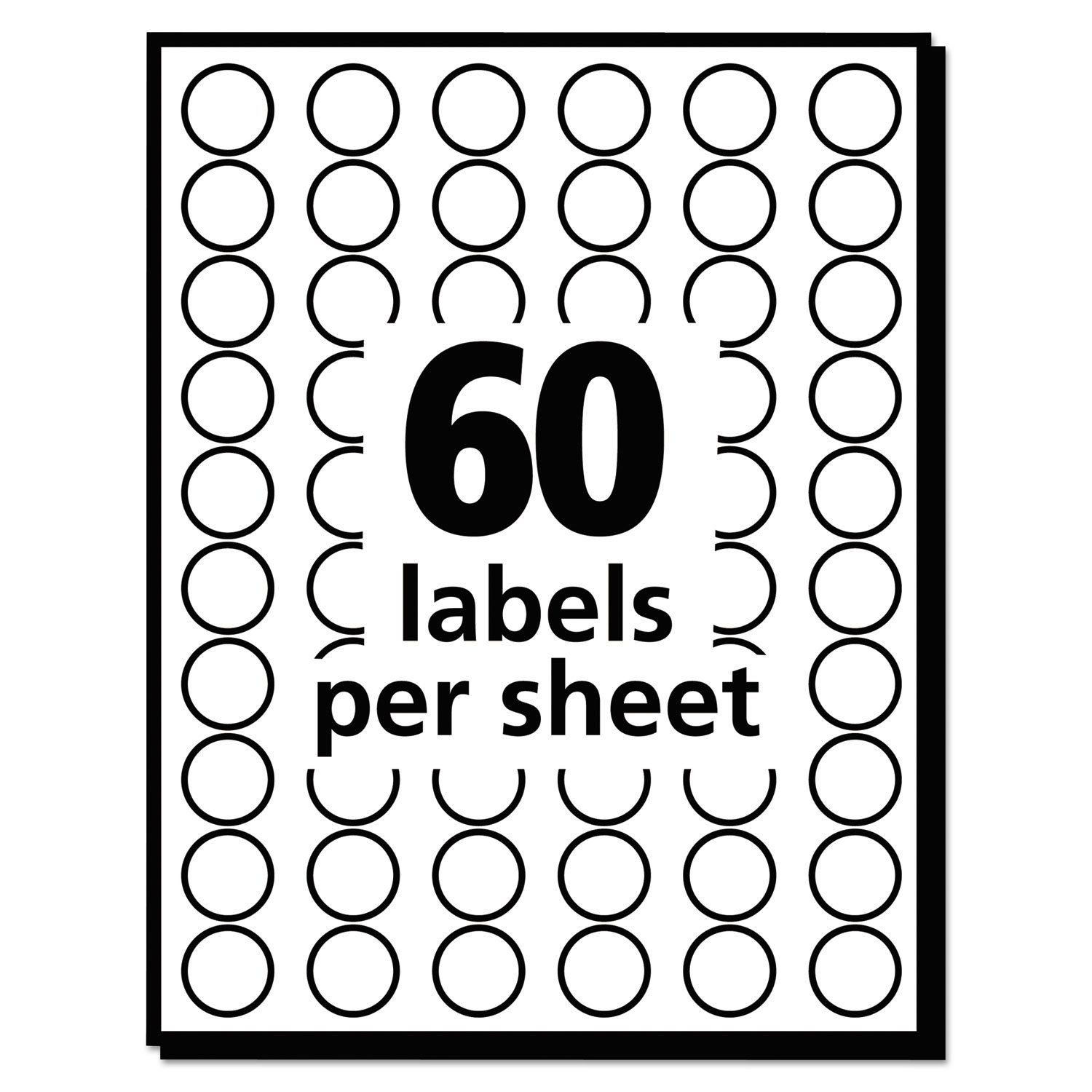 Avery 05051 Removable Round Color-Coding Labels for Handwriting - 1/2 Inch Diameter, Neon Red, 840 Labels per Pack - Perfect for File Organization, Classroom Supplies & Home Office Use
