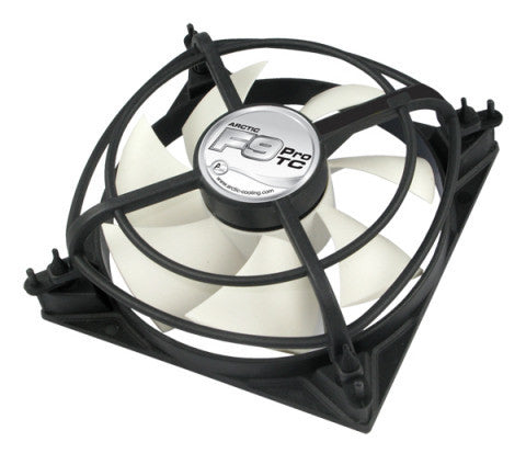 ARCTIC F9 Pro TC 92mm Temperature Controlled Case Fan - High Performance Cooling for PC, Gaming Rig & Computer Builds - Ideal for CPU Cooling, System Airflow & Silent Operation