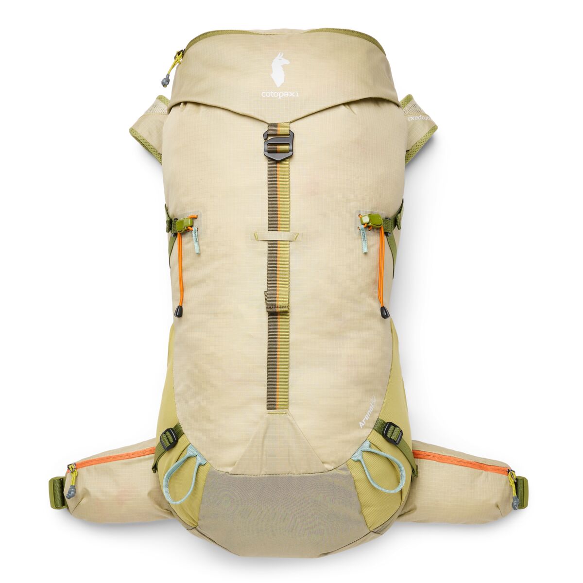 Cotopaxi Arenal 32L Backpack - Lightweight Hiking & Travel Daypack for Men & Women - Water-Resistant Grain/Lemongrass Color - Perfect for Outdoor Adventures, Commuting & Daily Use