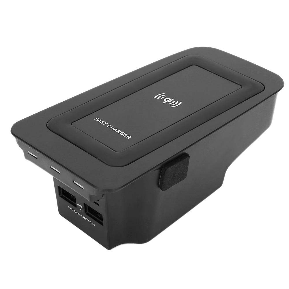 15W Fast Wireless Charging Pad - Qi-Certified Inductive Phone Charger for Volvo S60/V60/XC60/S90/V90/XC90 | Center Console Replacement Accessory | Perfect for Home, Office & Car Use