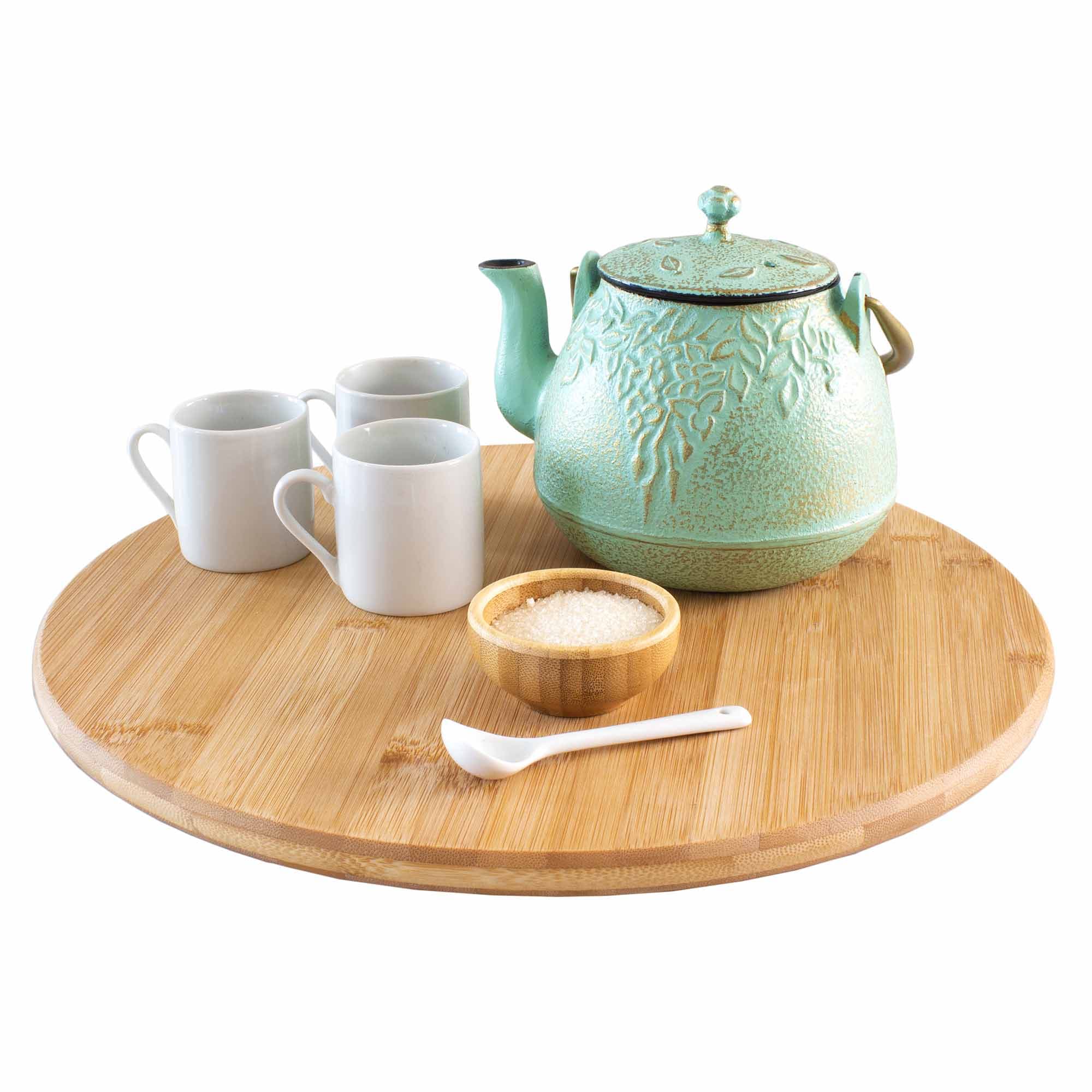 TB Home® 14-Inch Lazy Susan Turntable - Smooth Rotating Organizer for Kitchen, Dining Table, Spice Rack & Craft Room - Durable Non-Slip Base for Easy Access
