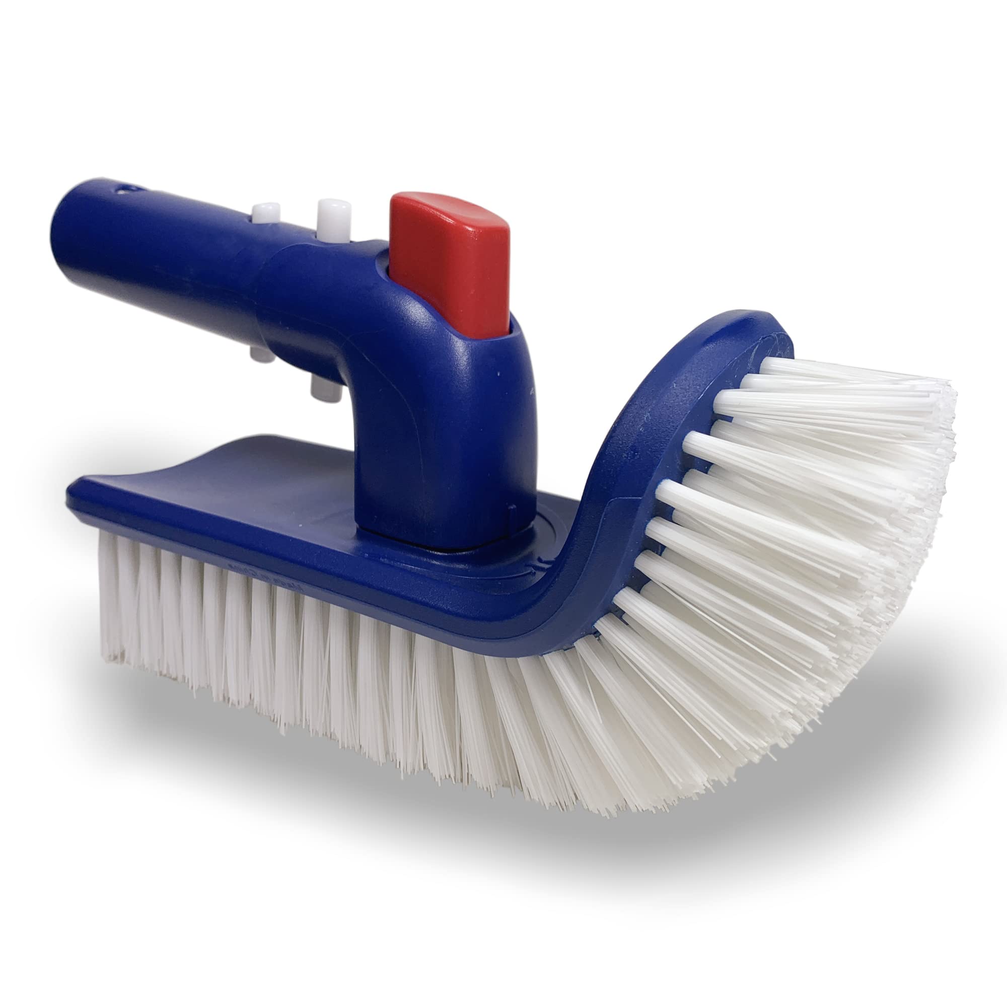 Rotatable Pool Brush with Premium Nylon Bristles - Heavy Duty Pool Wall Cleaner for Inground Pools, Spas, Bathrooms & Kitchen Floors | Extendable Handle Attachment for Easy Cleaning | Perfect for Weekly Pool Maintenance & Tile Scrubbing