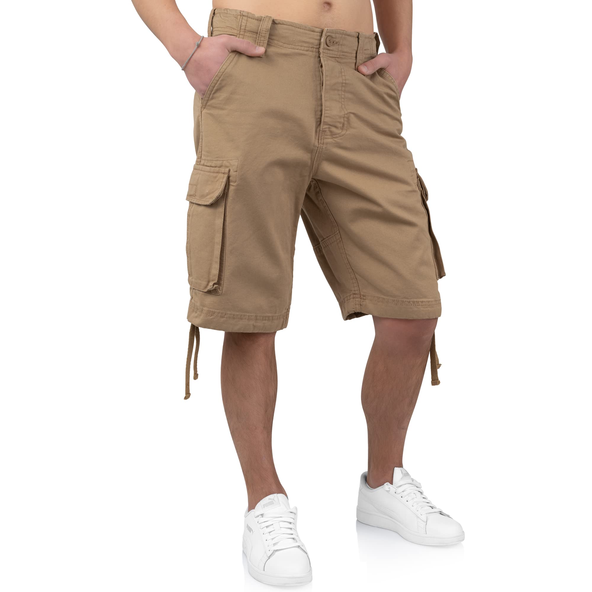 Vintage Washed Beige High Waisted Denim Shorts for Women - Casual Summer Outfit, Beach Vacation, and Street Style Fashion