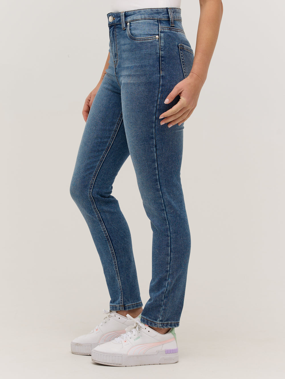 Riley Eco Friendly Skinny Jeans for Women - Sustainable Stretch Denim Pants - Perfect for Casual Wear, Office & Date Night Outfits
