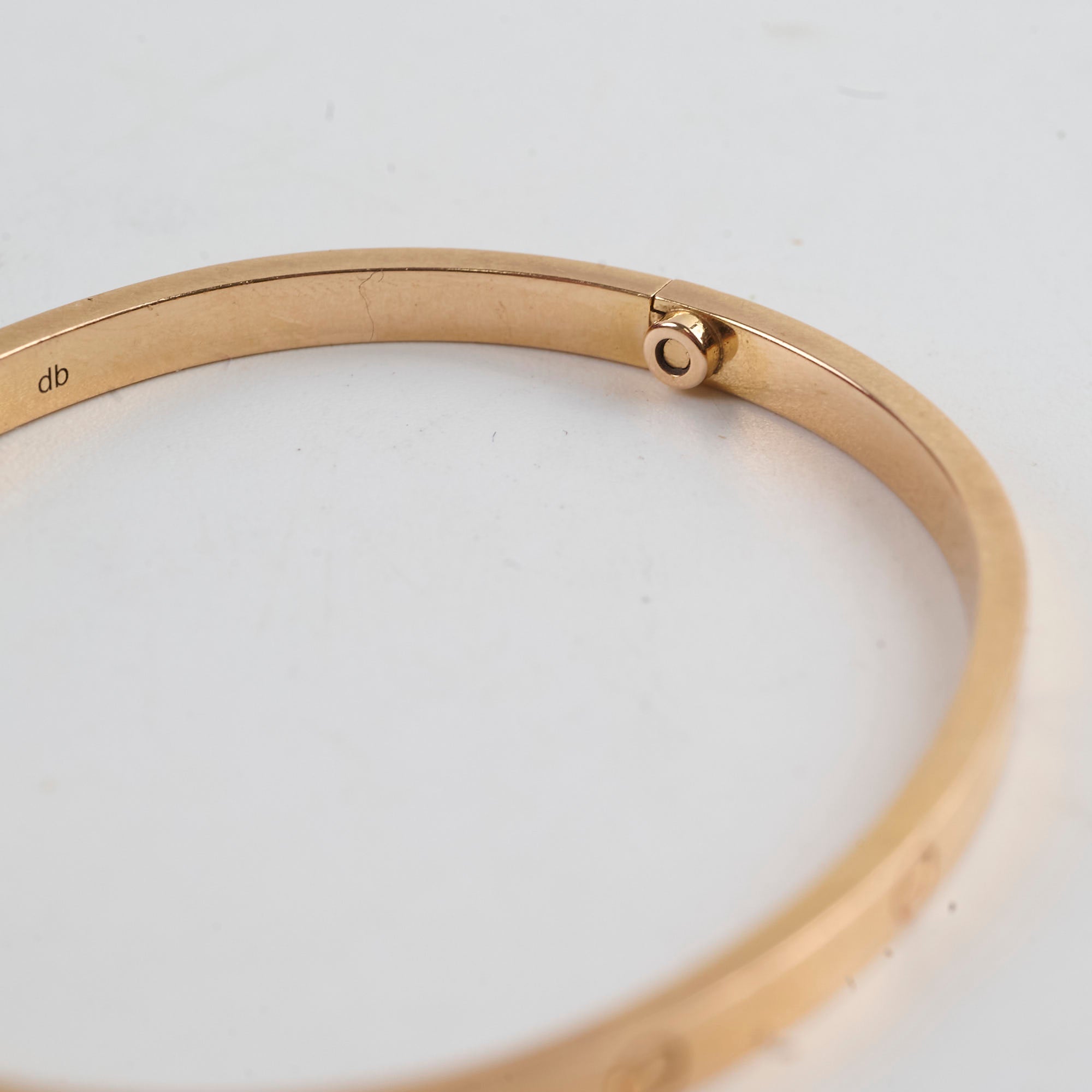 Cartier Small Love Bracelet 18K Pink Gold Size 17 - Romantic Gift for Anniversary, Valentine's Day & Special Occasions