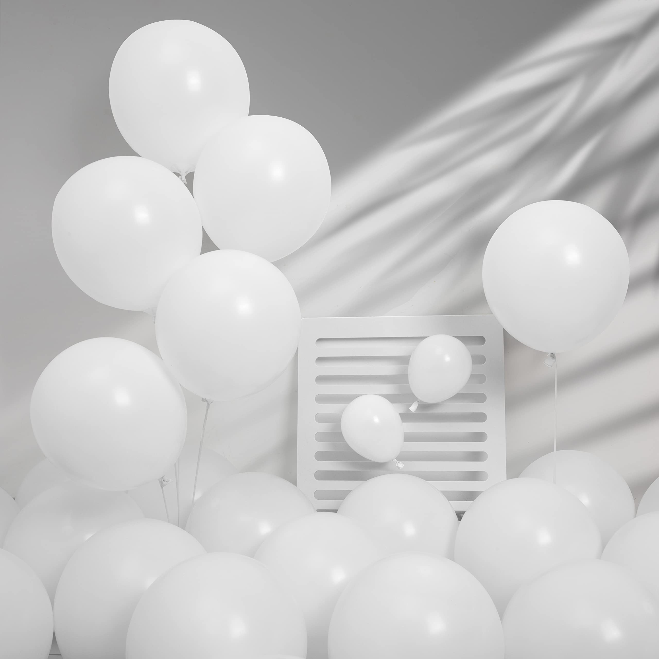 Ponamfo White Balloons 12