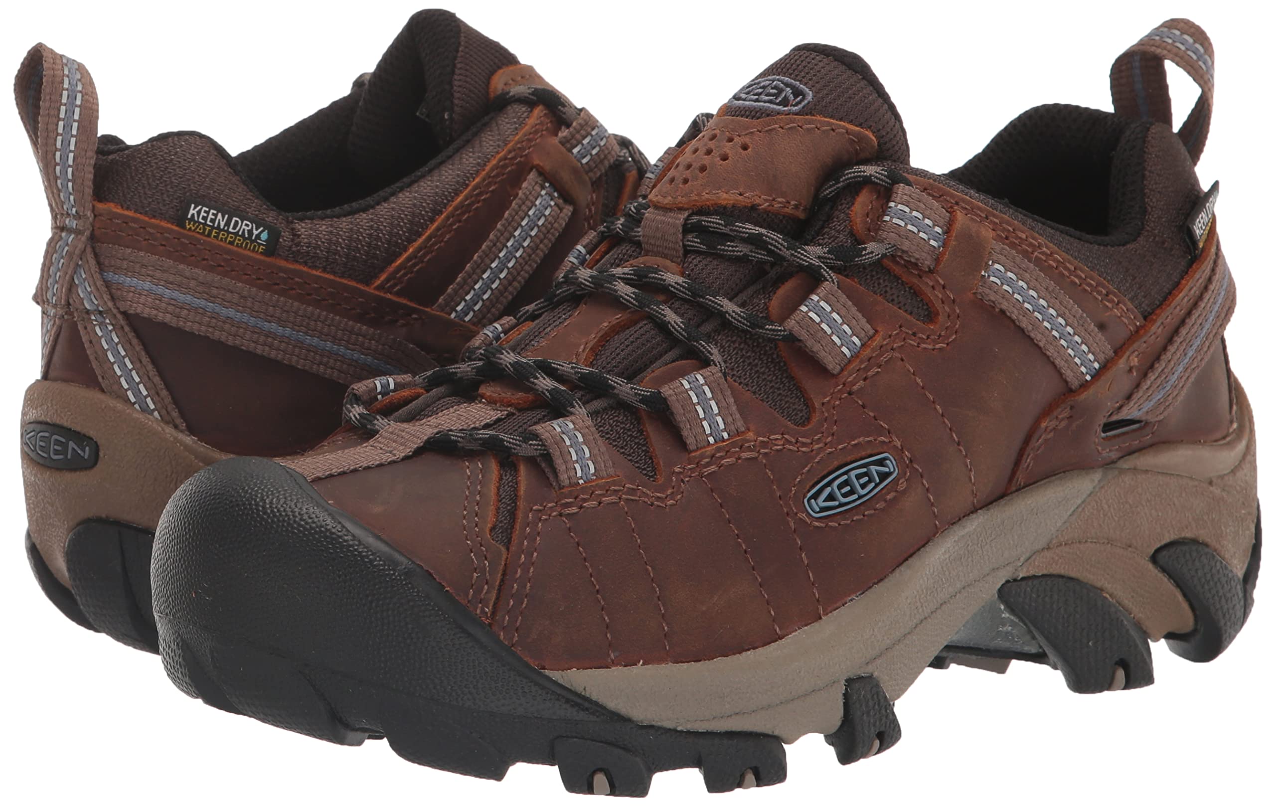 KEEN Women's Targhee II Low Height Waterproof Hiking Shoes - Lightweight Trail Running & Outdoor Walking Shoes for Women - Perfect for Hiking, Camping & Travel Adventures