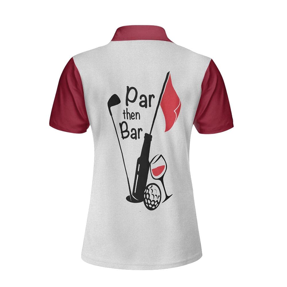HYPERFAVOR Women's Short Sleeve Golf Polo Shirt - Stylish Wine-Themed Design for Female Golfers - Perfect for Golf Courses, Country Clubs & Casual Wear