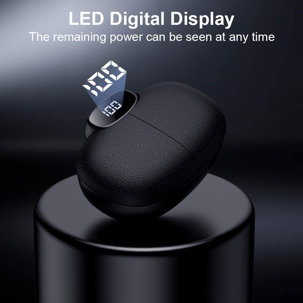 Portable Bluetooth Smart Language Translator Device - Multi-Language Electronic Translator for Travel, Business & Learning | Wireless Headset for Sports & Meetings | Black
