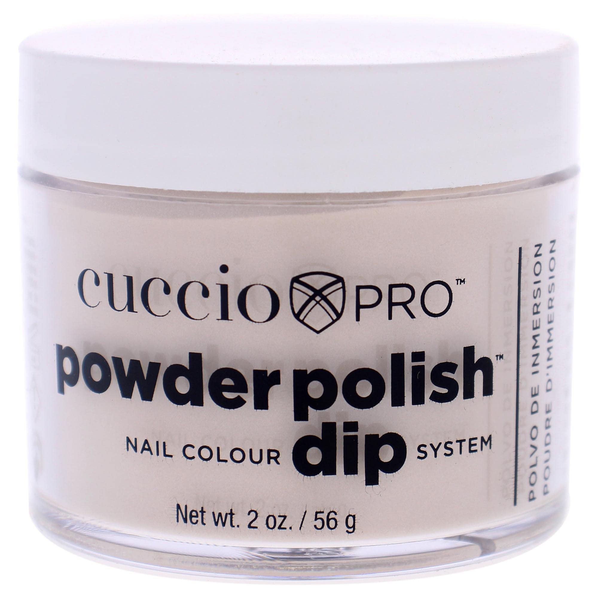 Cuccio Powder Polish - Acrylic Nail Dipping System - 45g (1.6oz) Creamy Tan Dip Powder for Salon & Home Manicure - Perfect for French Tips & Nail Art Designs