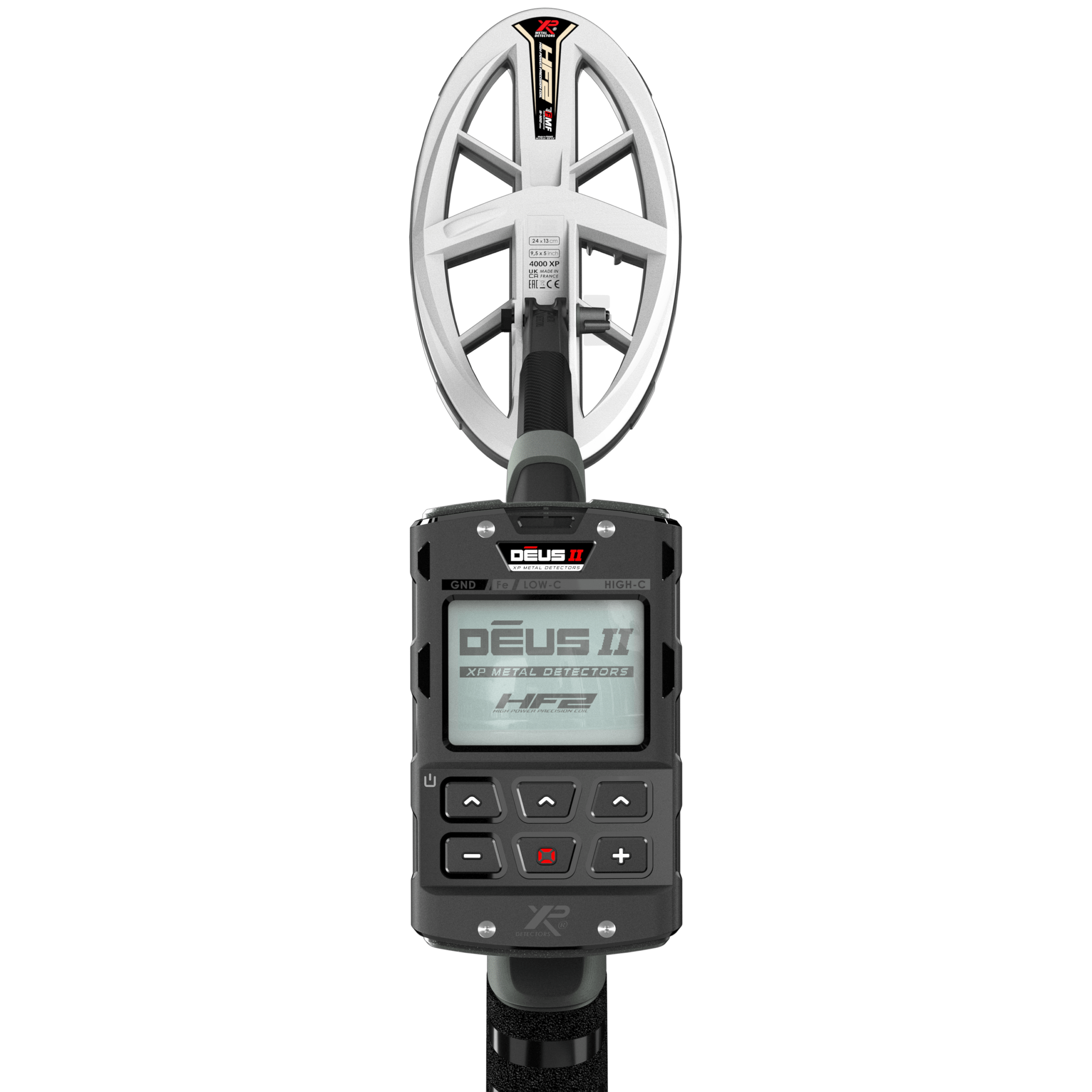 XP Deus II HF2 Waterproof Metal Detector Search Coil - High Frequency for Gold & Jewelry Hunting in Beach, Field & Underwater