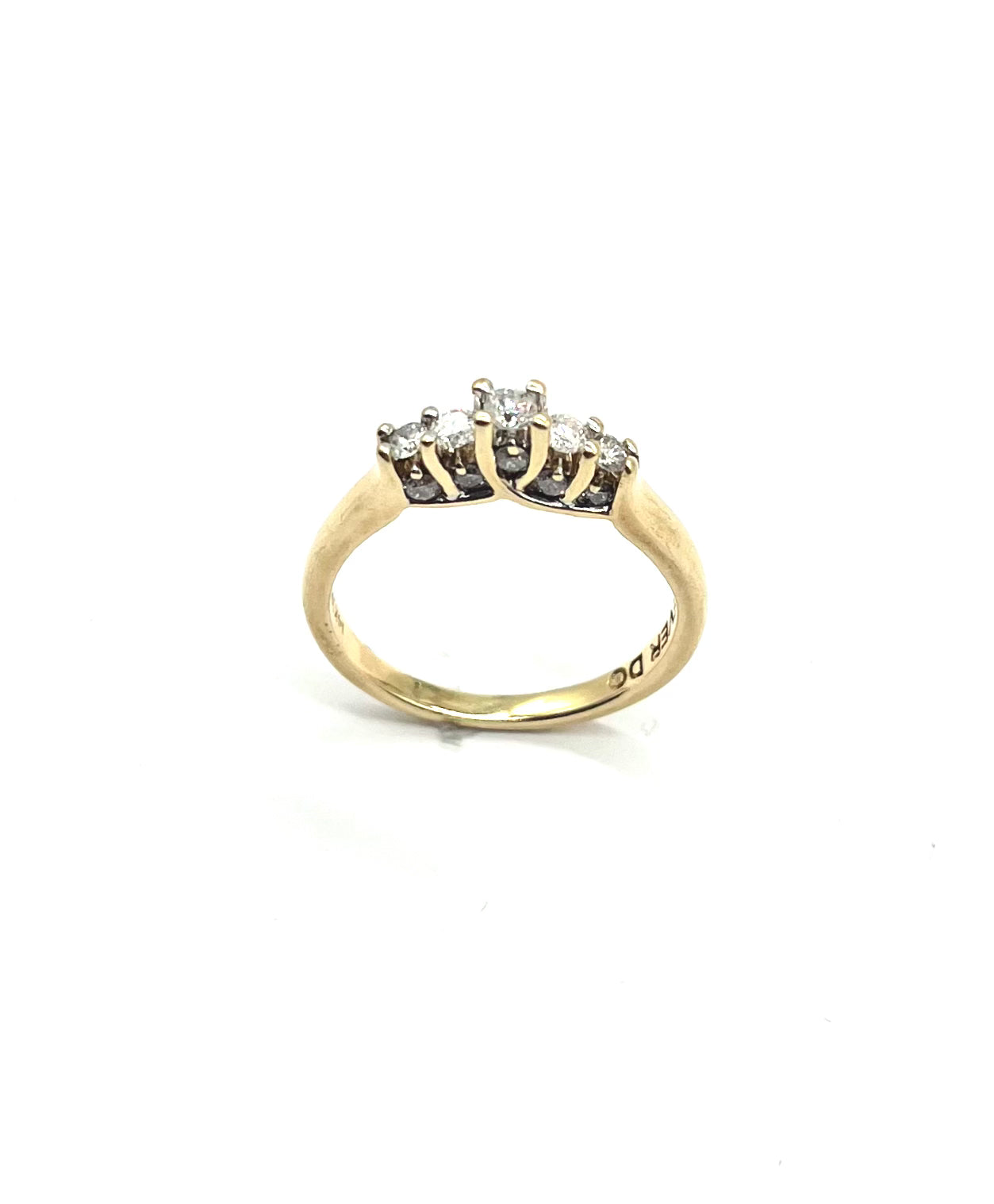 Diamond Trellis Ring with 'I Forever Do' Inscription - Elegant Wedding Band for Women, Perfect for Engagement, Anniversary & Romantic Gifts