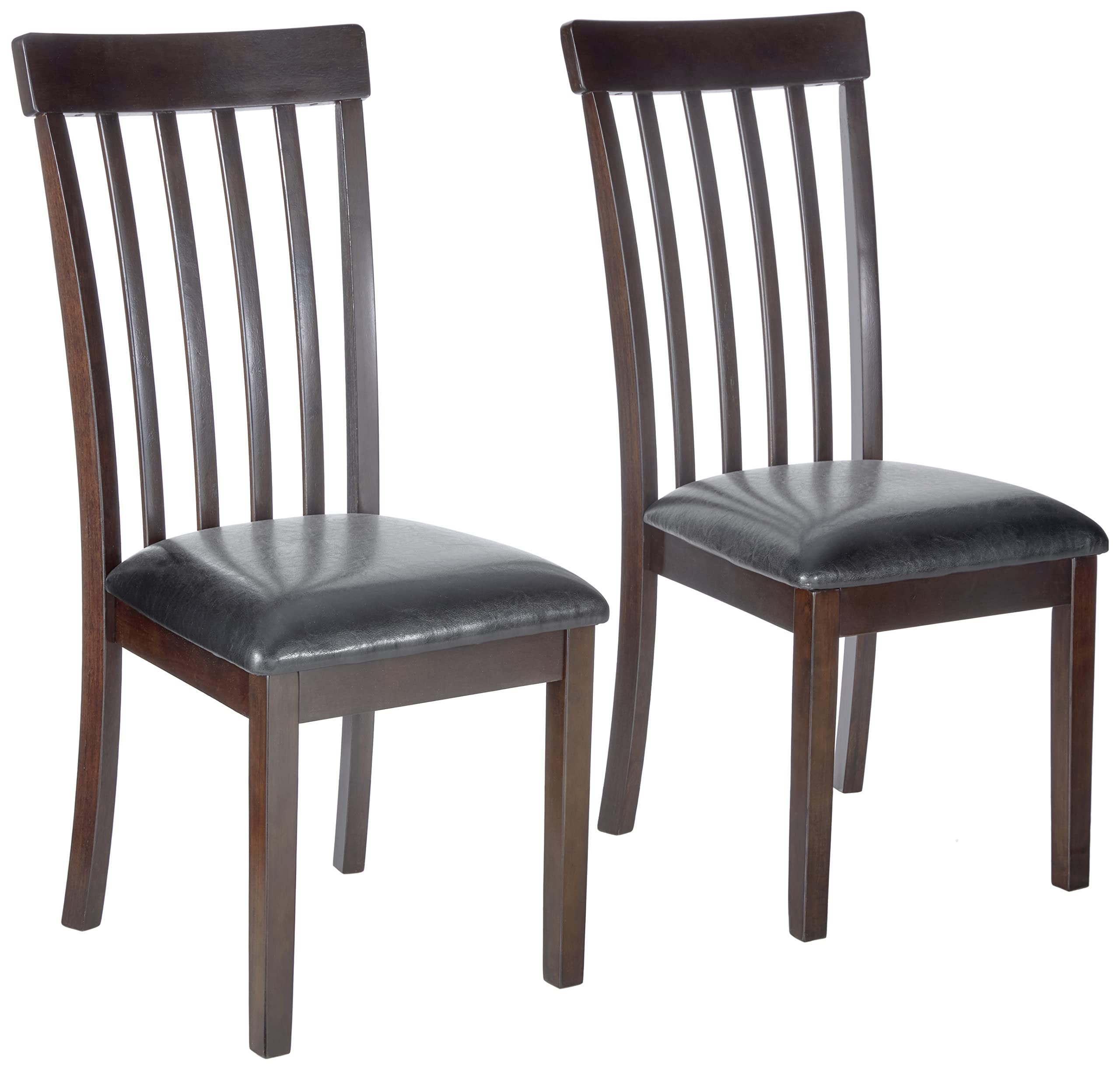 Signature Dark Brown Dining Room Chair and Table Set (Set of 2 Chairs + Rectangular Table) - Modern Kitchen & Dining Furniture for Family Gatherings & Dinner Parties