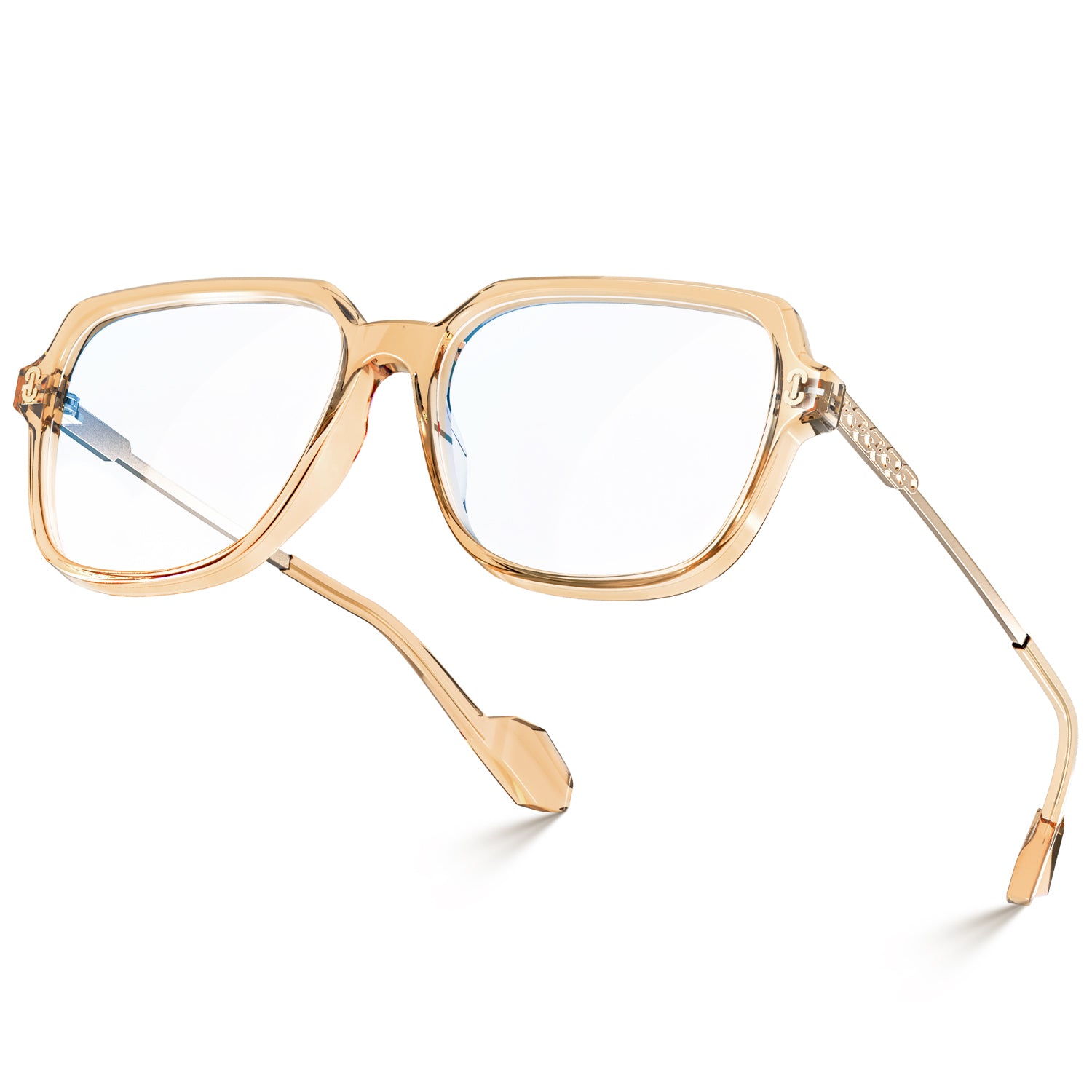Blue Light Blocking Glasses - Remy Square Anti Eye Strain Computer Glasses for Men & Women - Reduce Digital Eye Fatigue for Work, Gaming & Screen Time