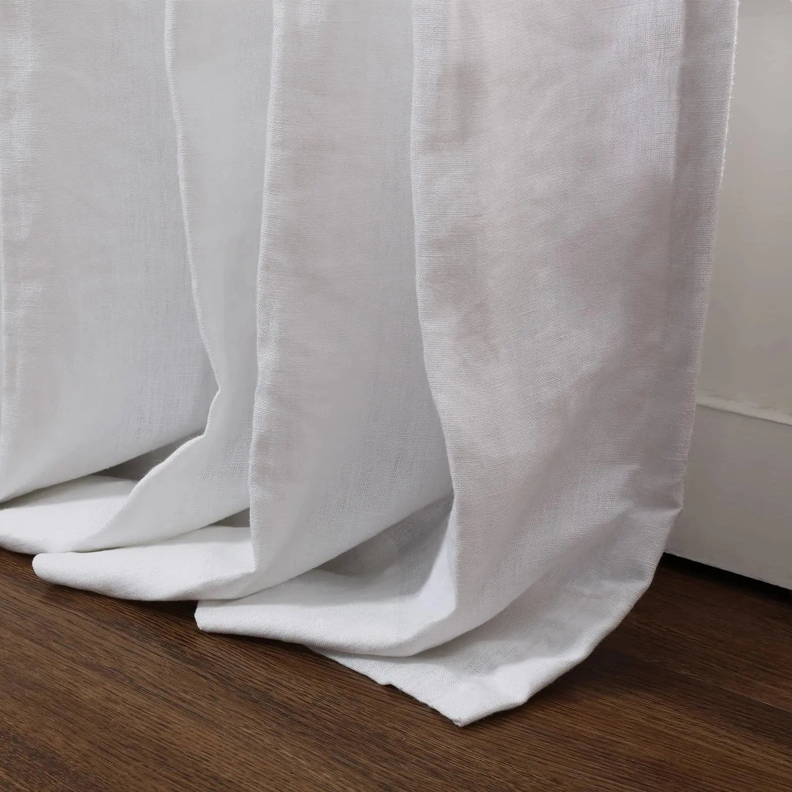 Premium Belgian Linen Curtains - Elegant Pleated Drapes for Living Room & Bedroom | Blackout Thermal Insulated Window Treatments for Home Decor