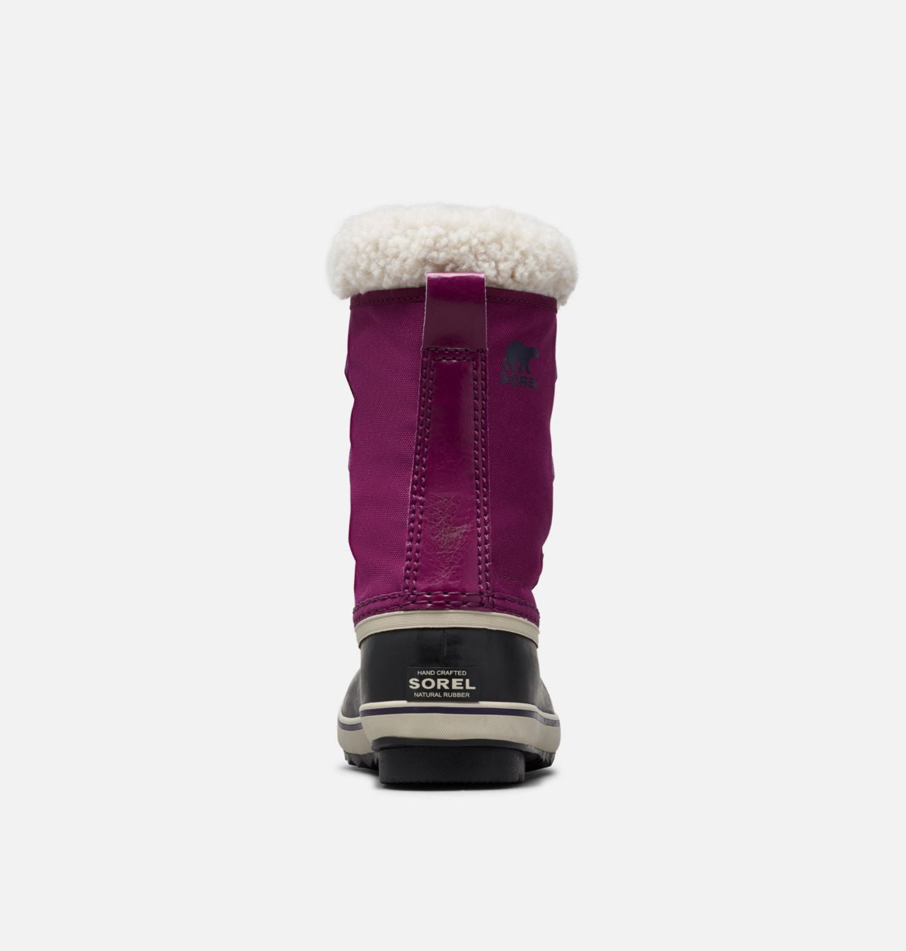 Sorel Yoot Pac Nylon Girls Snow Boots - Waterproof Winter Boots for Kids in Plum | Warm & Comfortable for Snow Play, School & Outdoor Activities