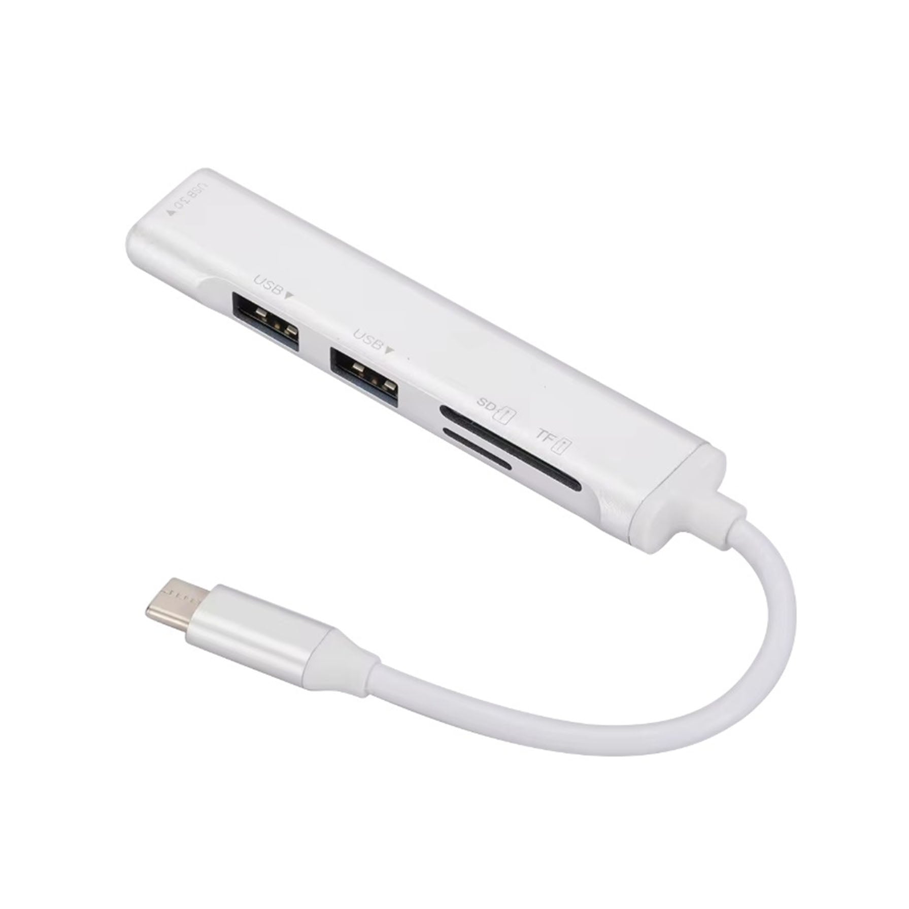 USB C to SD Card Reader Adapter with Micro SD and 3 USB Ports - Fast Data Transfer for Laptops, Phones, and Cameras - Perfect for Travel, Photography, and Office Work