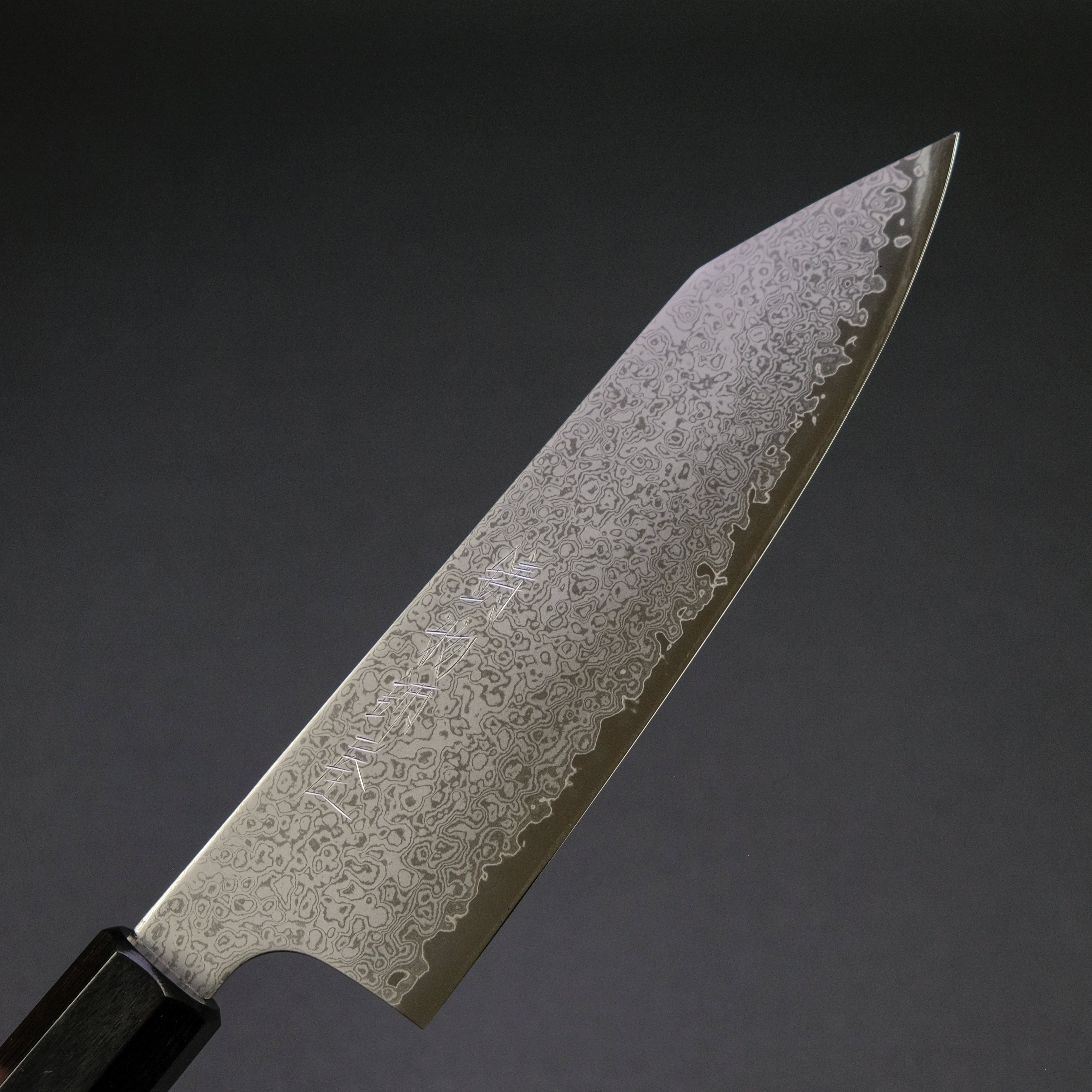 Hitohira Imojiya TH Damascus Bunka 180mm Japanese Chef Knife with Red Pakka Wood Handle - Perfect for Sushi, Vegetables & Precision Cutting