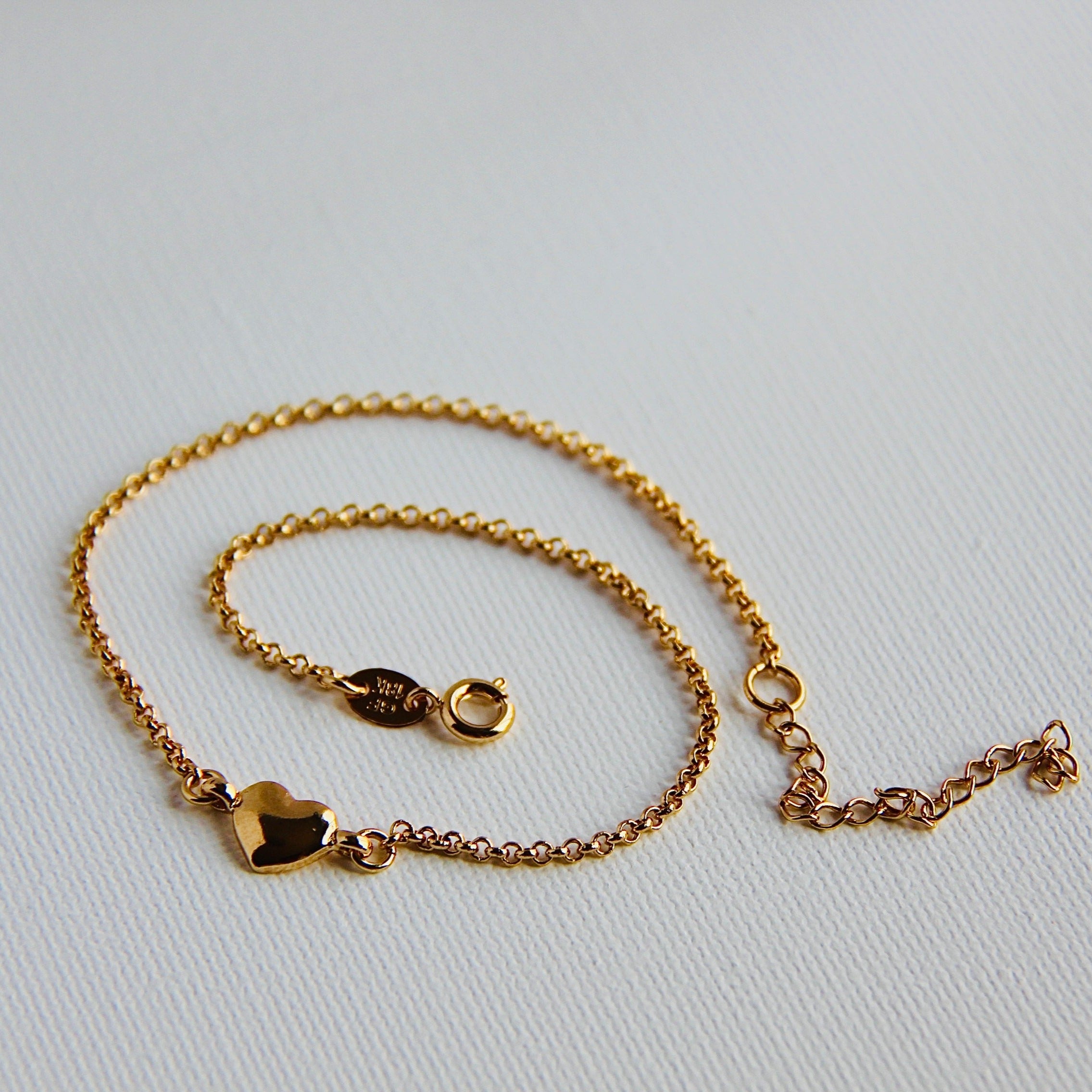 Elegant Heart Anklet Bracelet for Women - Dainty Gold/Silver Adjustable Ankle Chain Jewelry - Perfect for Beach, Summer, Wedding & Boho Style Outfits