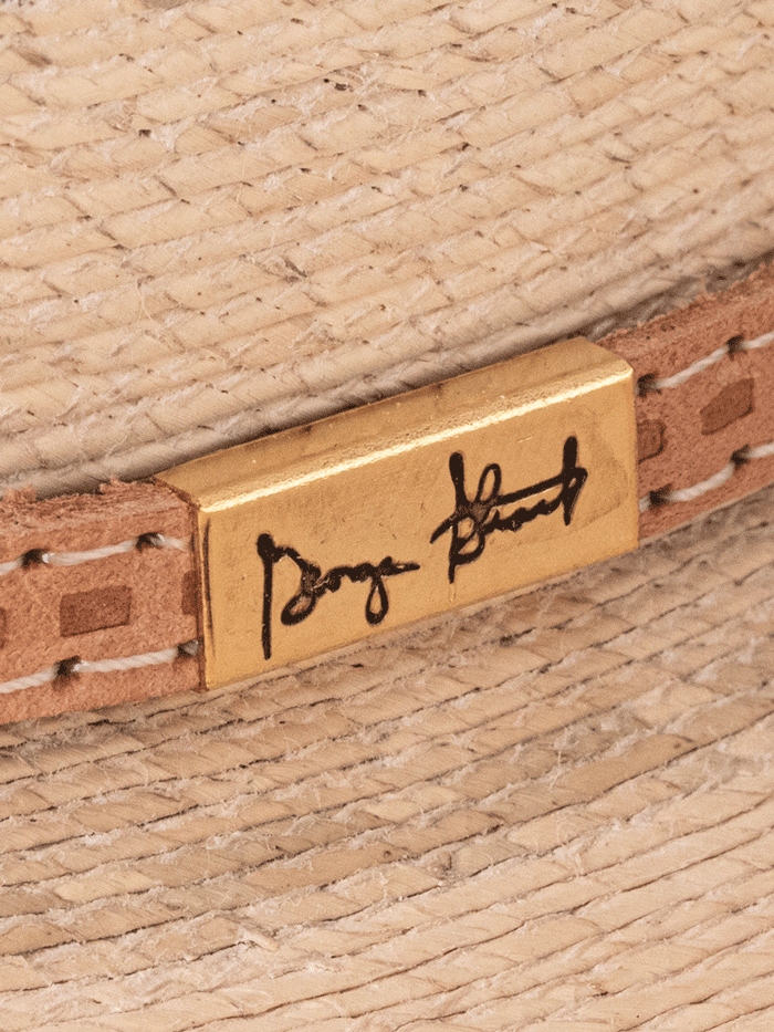 Resistol RSCTRL 804081 George Strait Cowboy Hat - Natural Palm Straw Centerline Design for Western Riders & Country Music Fans | Perfect for Rodeo, Concerts & Outdoor Events