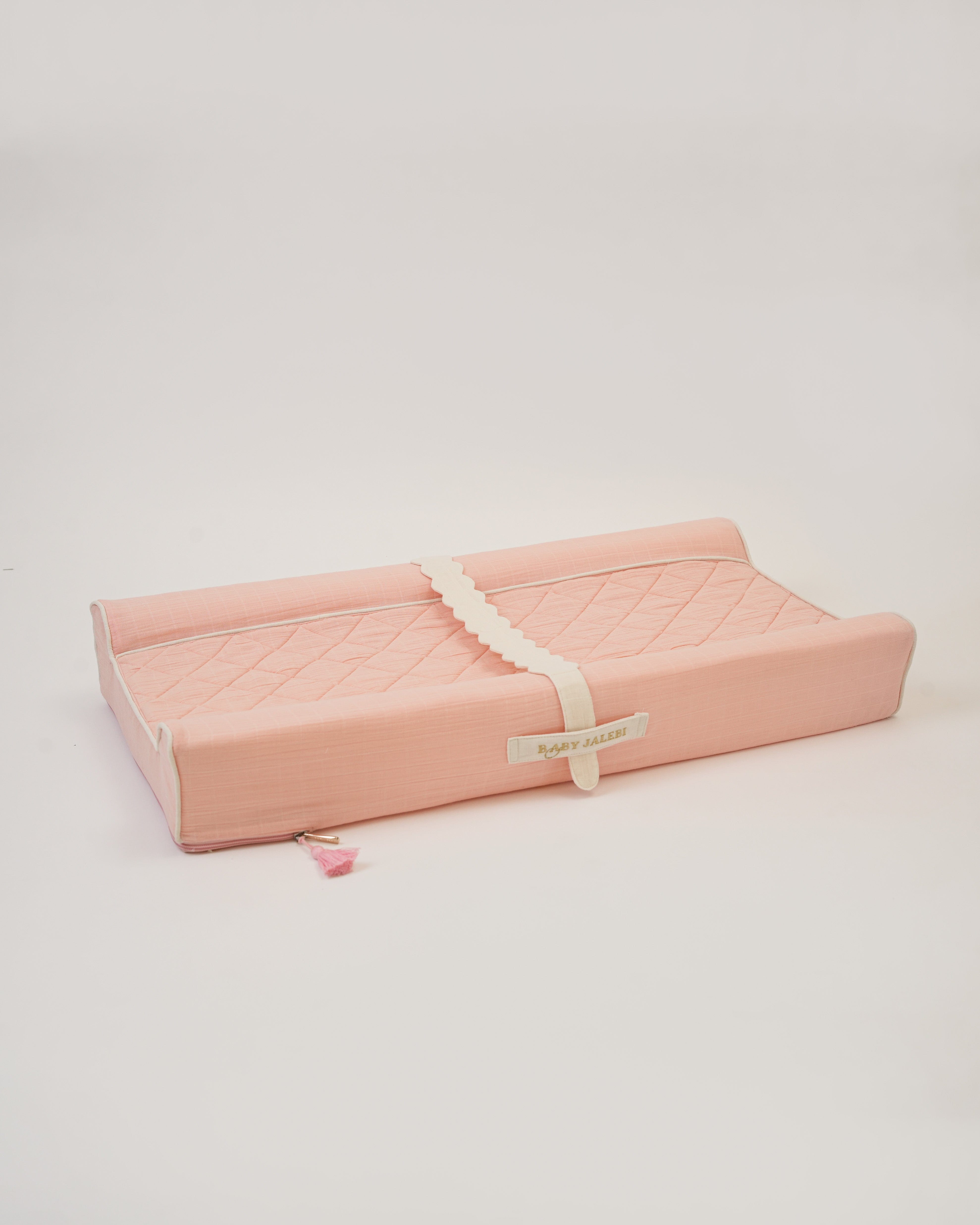 Pink Baby Changing Station - Portable Diaper Changing Pad for Nursery, Travel & On-the-Go - Soft Waterproof Changing Mat with Safety Strap for Newborns & Toddlers
