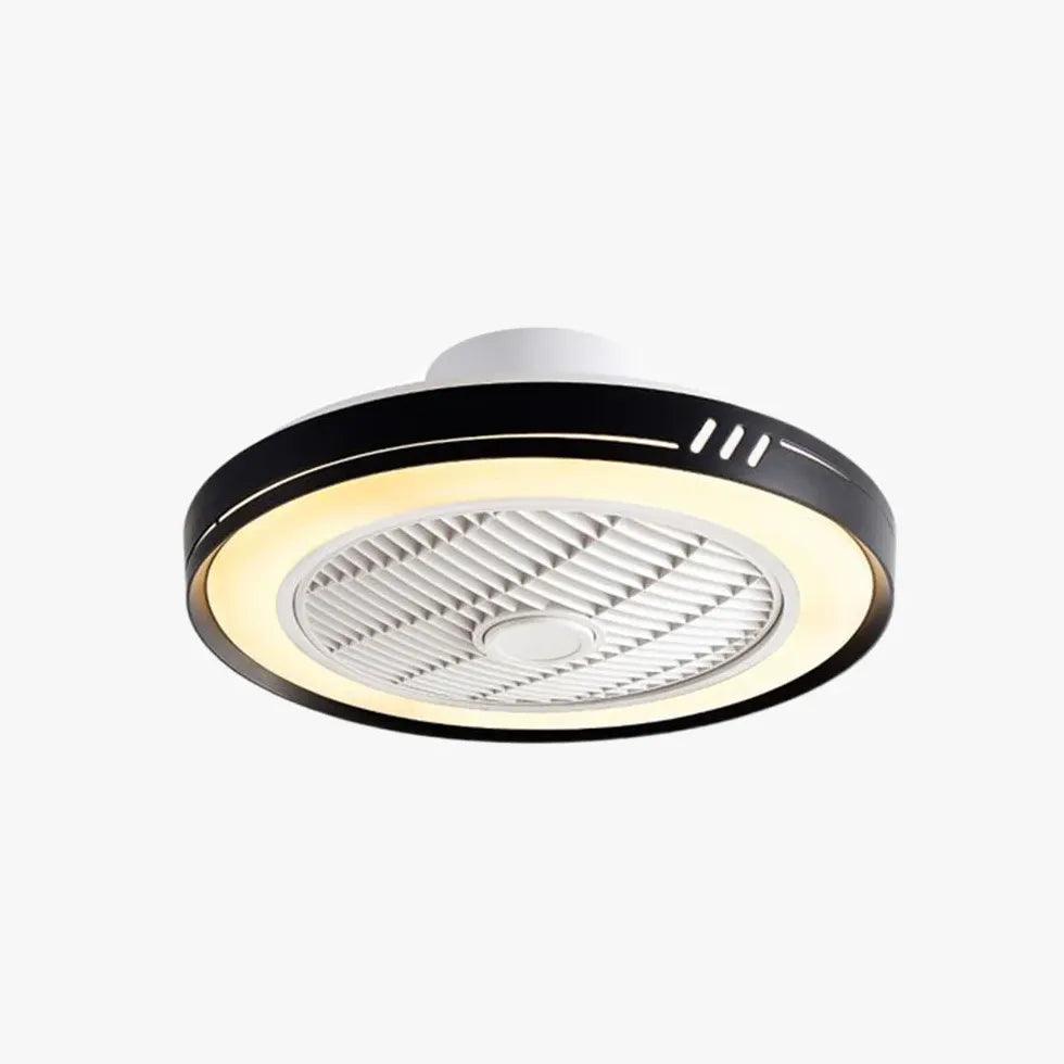 Modern Ring-Shaped Ceiling Fan with Light - Minimalist Design for Bedroom, Living Room & Office - Energy Efficient & Quiet Operation