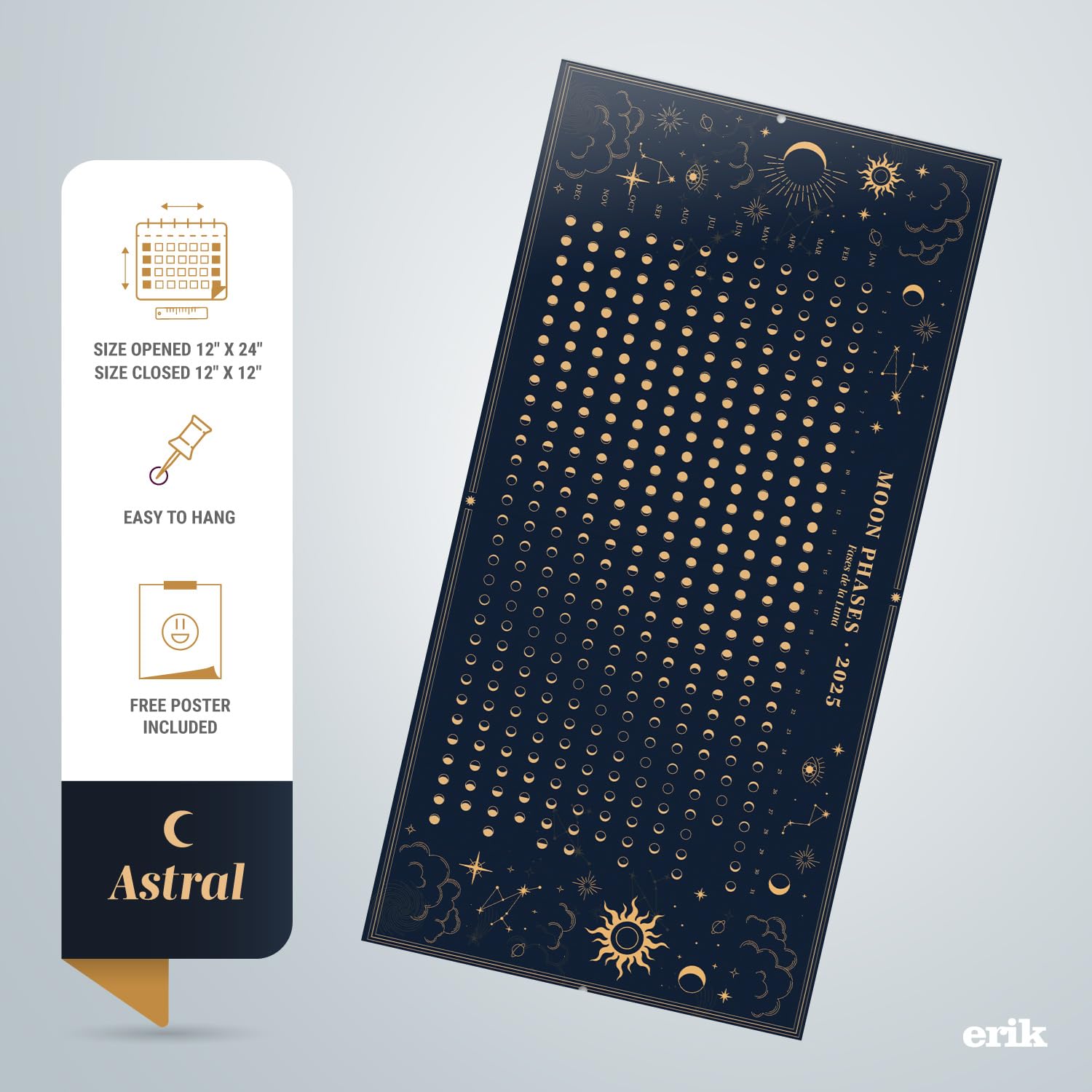 2025 Astral Wall Calendar - 12