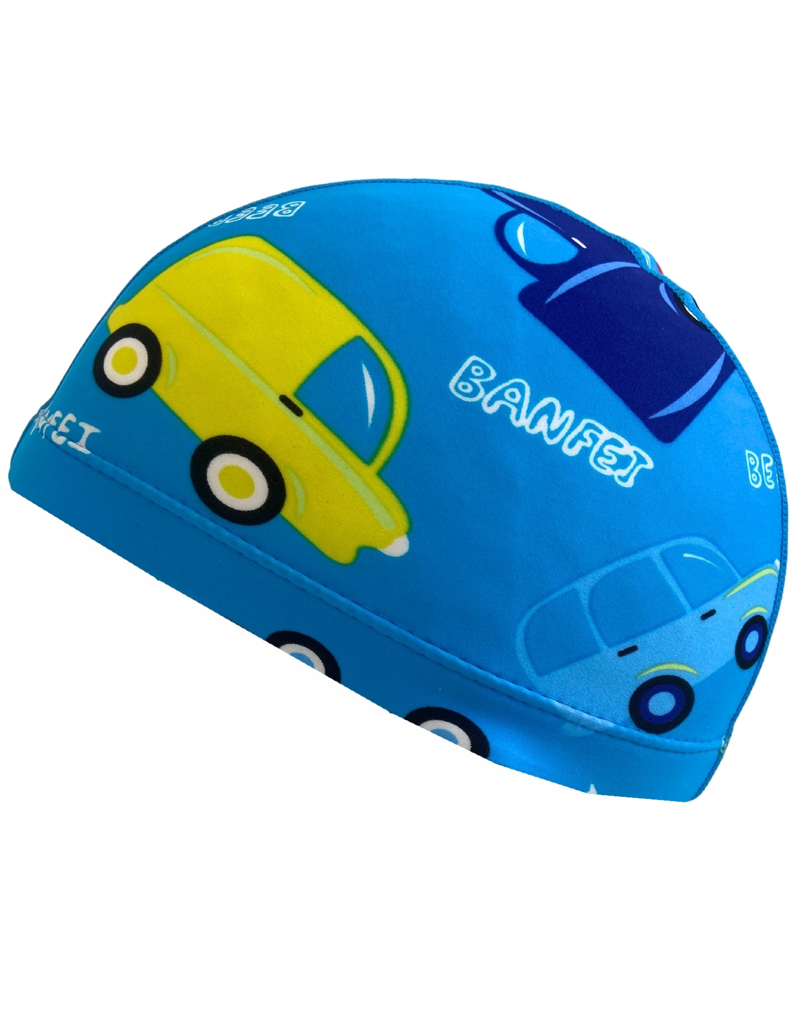Kids Fun Patterns Lycra Swim Cap - Colorful & Comfortable Swimming Cap for Children - Perfect for Pool, Beach & Swim Lessons