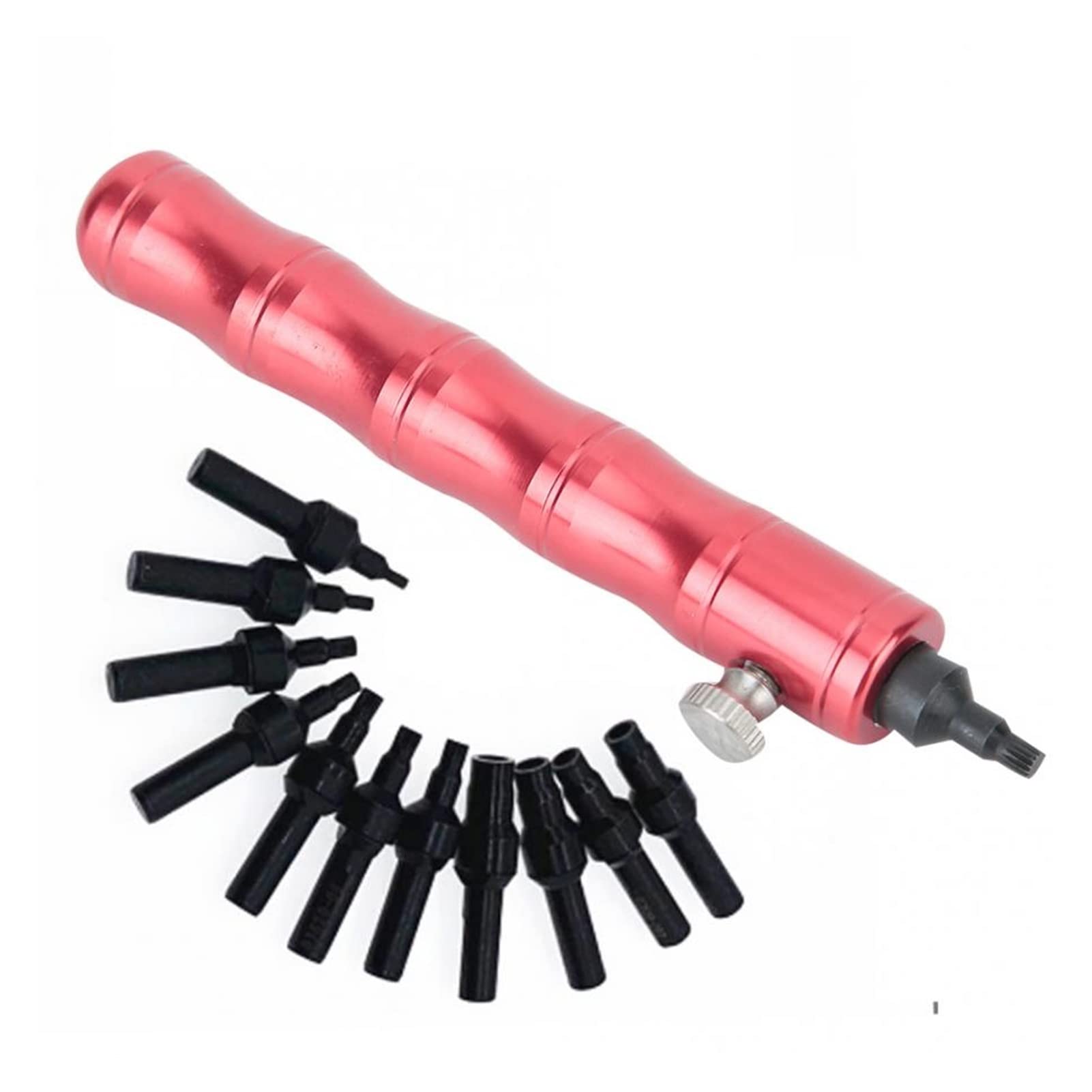 Professional Watch Crown Tube Remover Tool Kit with 12 Screw/Press Type Nozzles - Precision Watch Repair Accessories for Watchmakers - Perfect for Rolex, Omega & Luxury Watch Maintenance in Jewelry Workshops & Home DIY