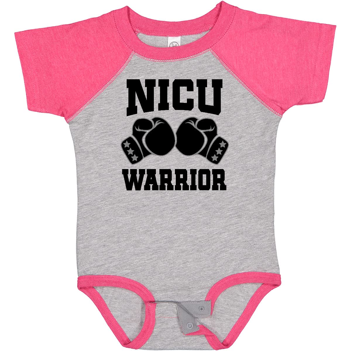 Inktastic NICU Warrior Baby Boy Bodysuit - Cute & Comfortable Newborn Onesie for Preemie & NICU Babies - Perfect for Hospital, Homecoming & Special Occasions