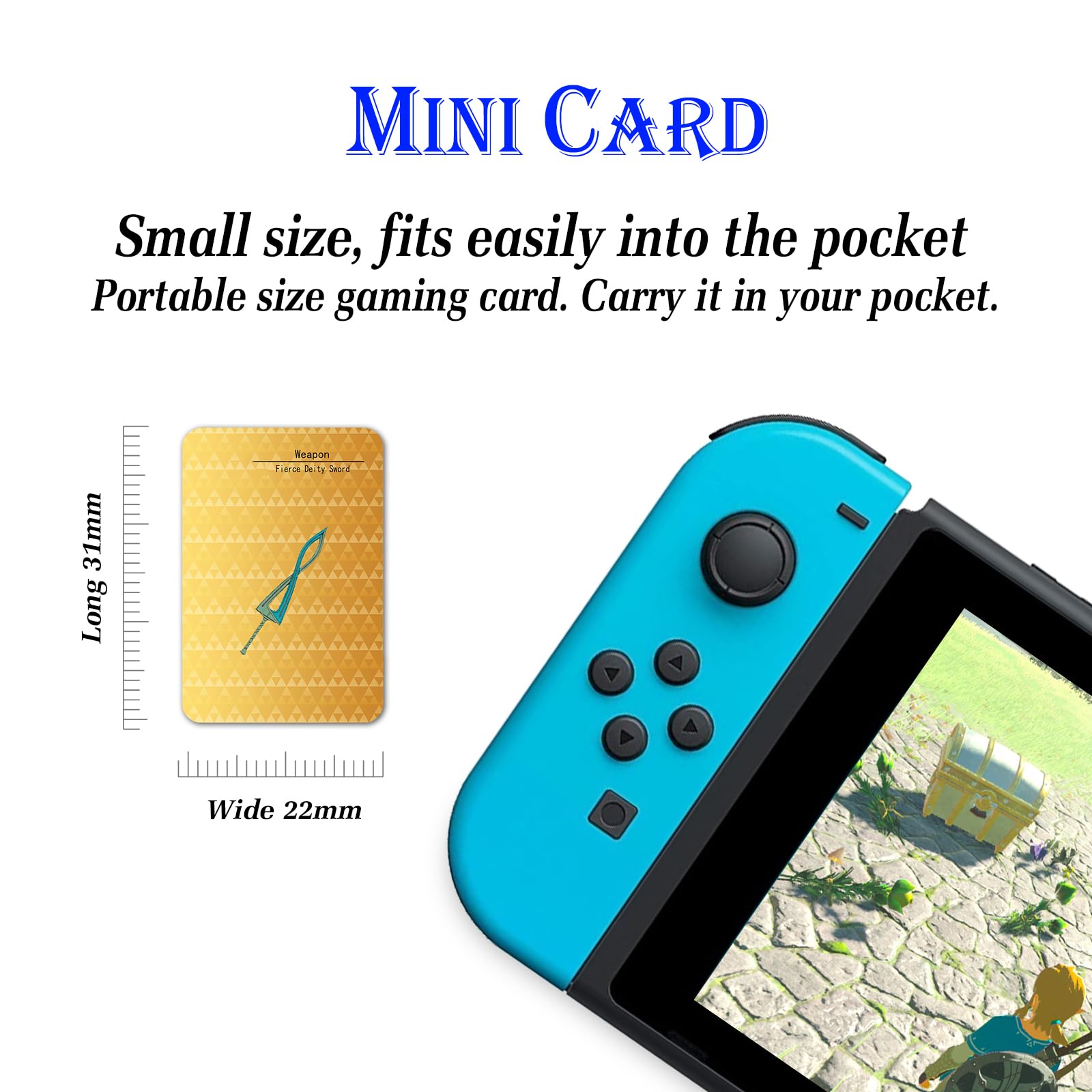 35 Pcs NFC Mini Cards for Zelda Tears of the Kingdom & Breath of the Wild - Compatible with Amiibo, Switch Games - Premium Iron Storage Box - Perfect for Gaming Collectors & Nintendo Fans