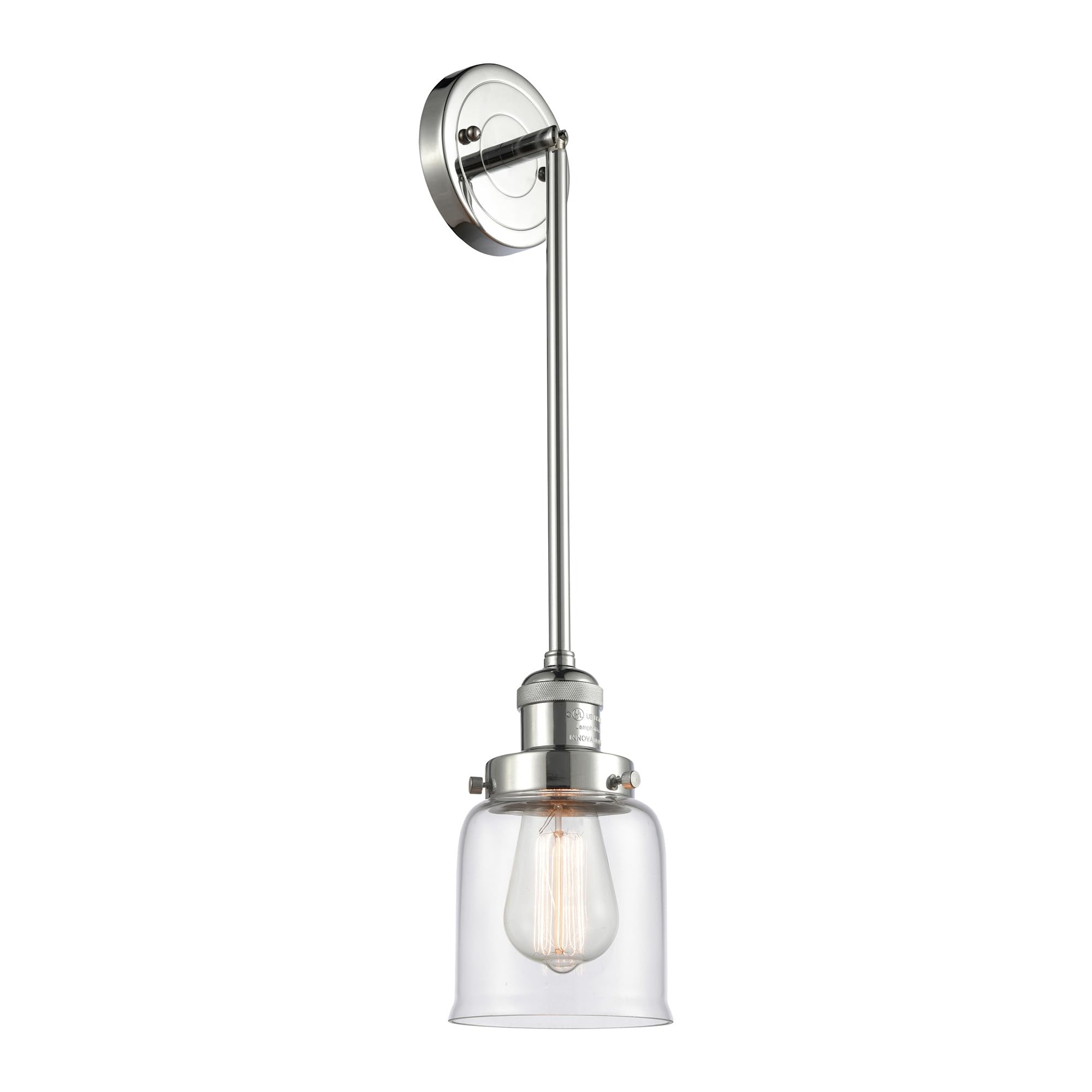 Innovations 201S-BK-G51 Matte Black Mini Pendant Light Fixture - Modern Single Bulb Hanging Light for Kitchen Island, Dining Room & Bedroom