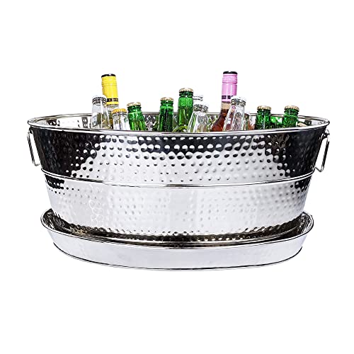Silver Tub W/ Tray