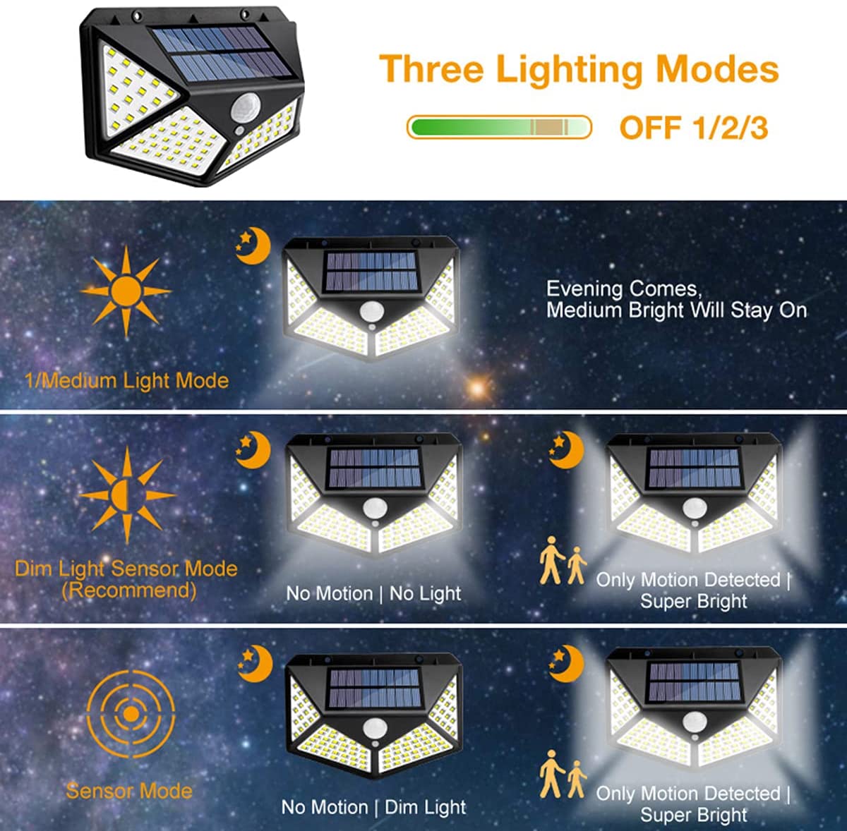 100 Waterproof LED Solar Fairy Lights Outdoor - 8 Lighting Modes, 4 Pack - Perfect for Home, Garden, Patio, Wedding, Party & Holiday Decorations