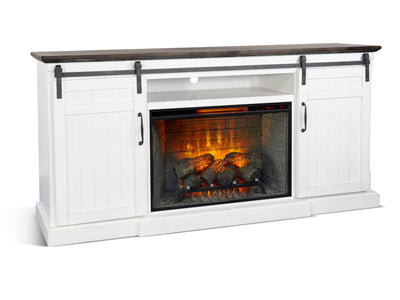 Modern TV Stand with Electric Fireplace - Stylish Entertainment Center for Living Room, Bedroom & Home Theater Setup