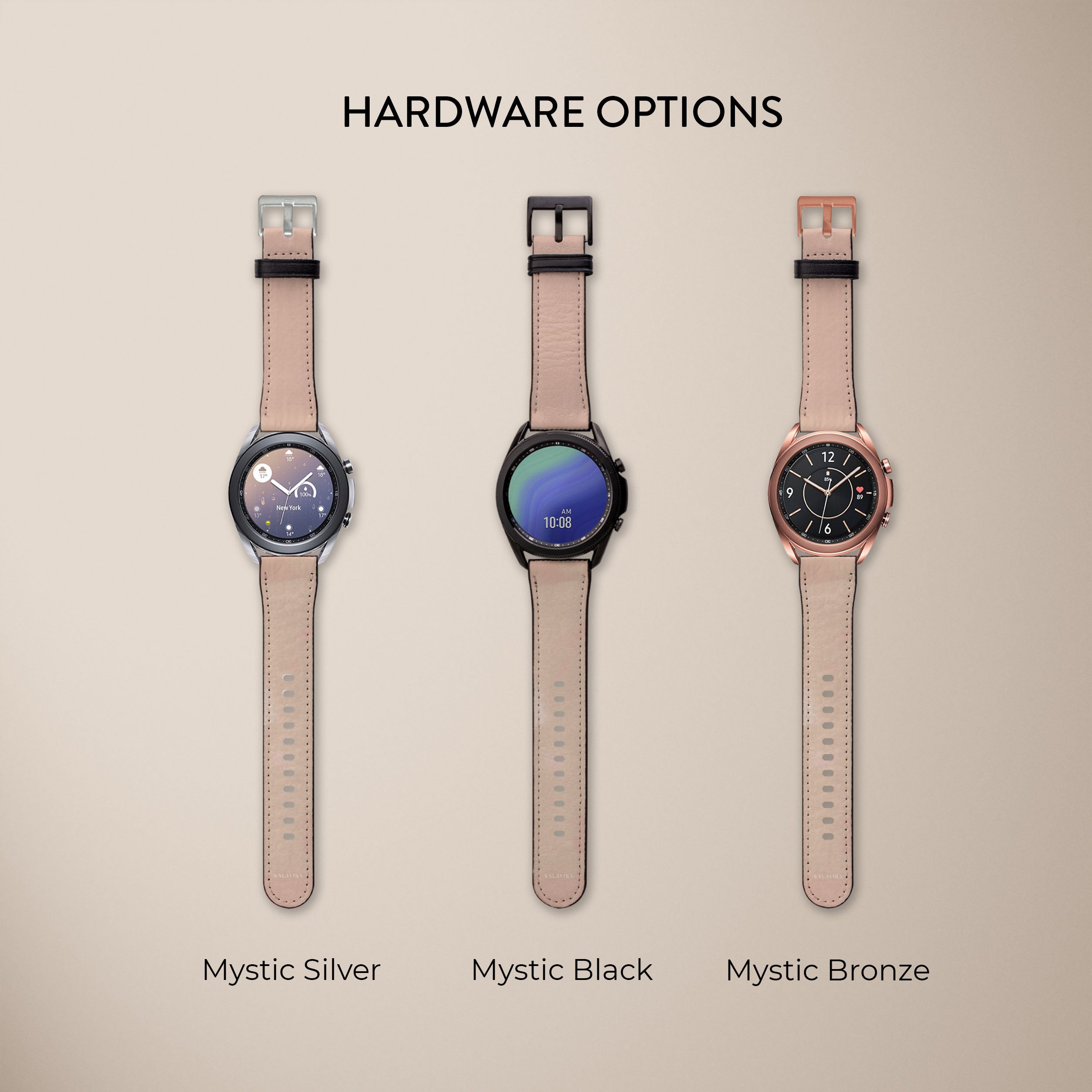 Light Pink Watercolor Galaxy Watch Band - Stylish & Durable Replacement Strap for Samsung Galaxy Watches - Perfect for Workouts, Running & Everyday Wear