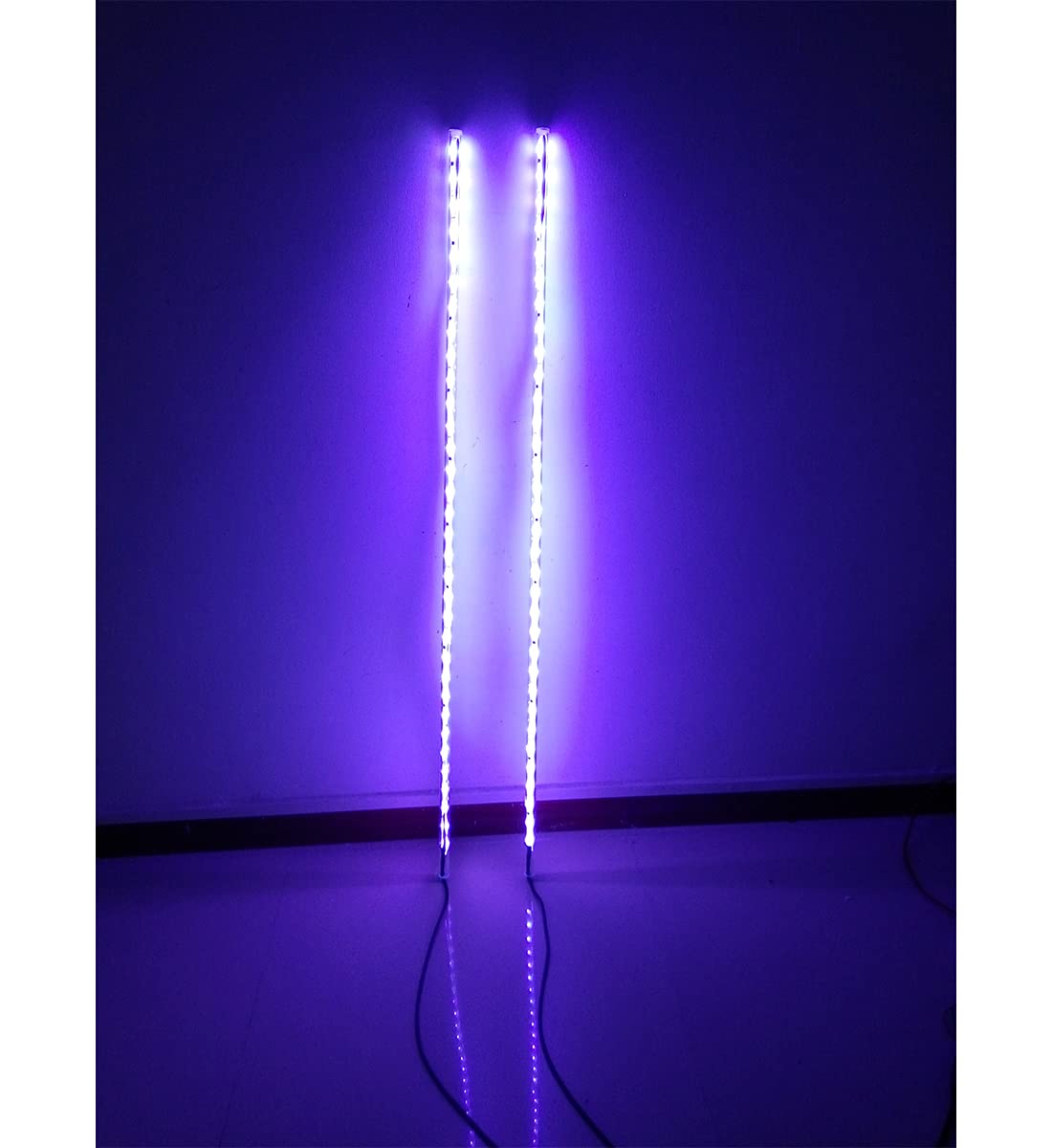 2PC 5ft LED Whip Lights - Bluetooth App Controlled RGB Color Changing Off-Road Lights for UTV, ATV, RZR, Sand Dune Buggy & Truck - Perfect for Night Riding, Camping & Off-Road Adventures