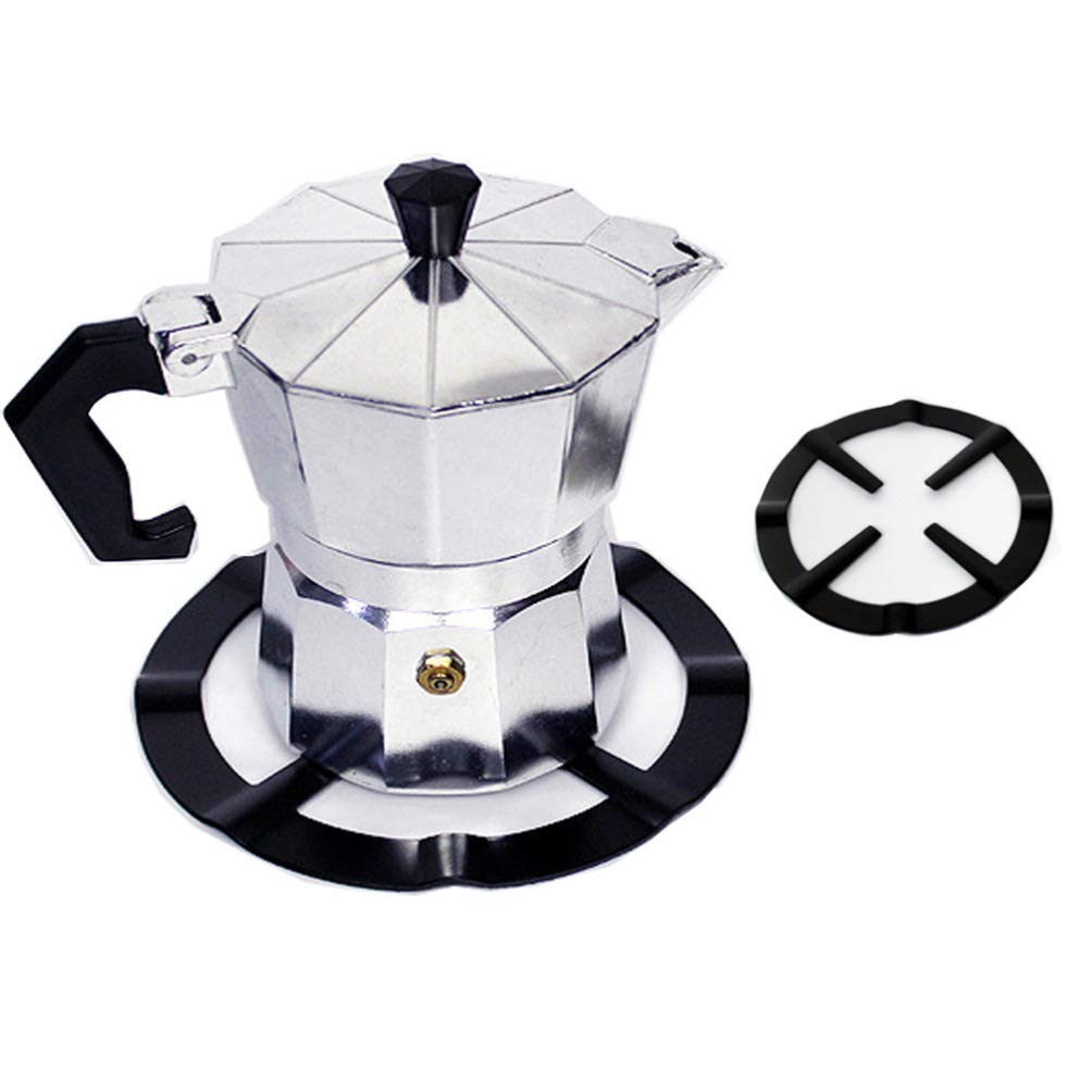 2PCS Non-Slip Iron Stove Trivets - Heat Resistant Pot Stand for Moka Pot, Gas Range Burner Grate & Wok Support - Durable Stove Rack for Milk Pots & Cooking Utensils - Perfect for Kitchen, Camping & Outdoor Cooking
