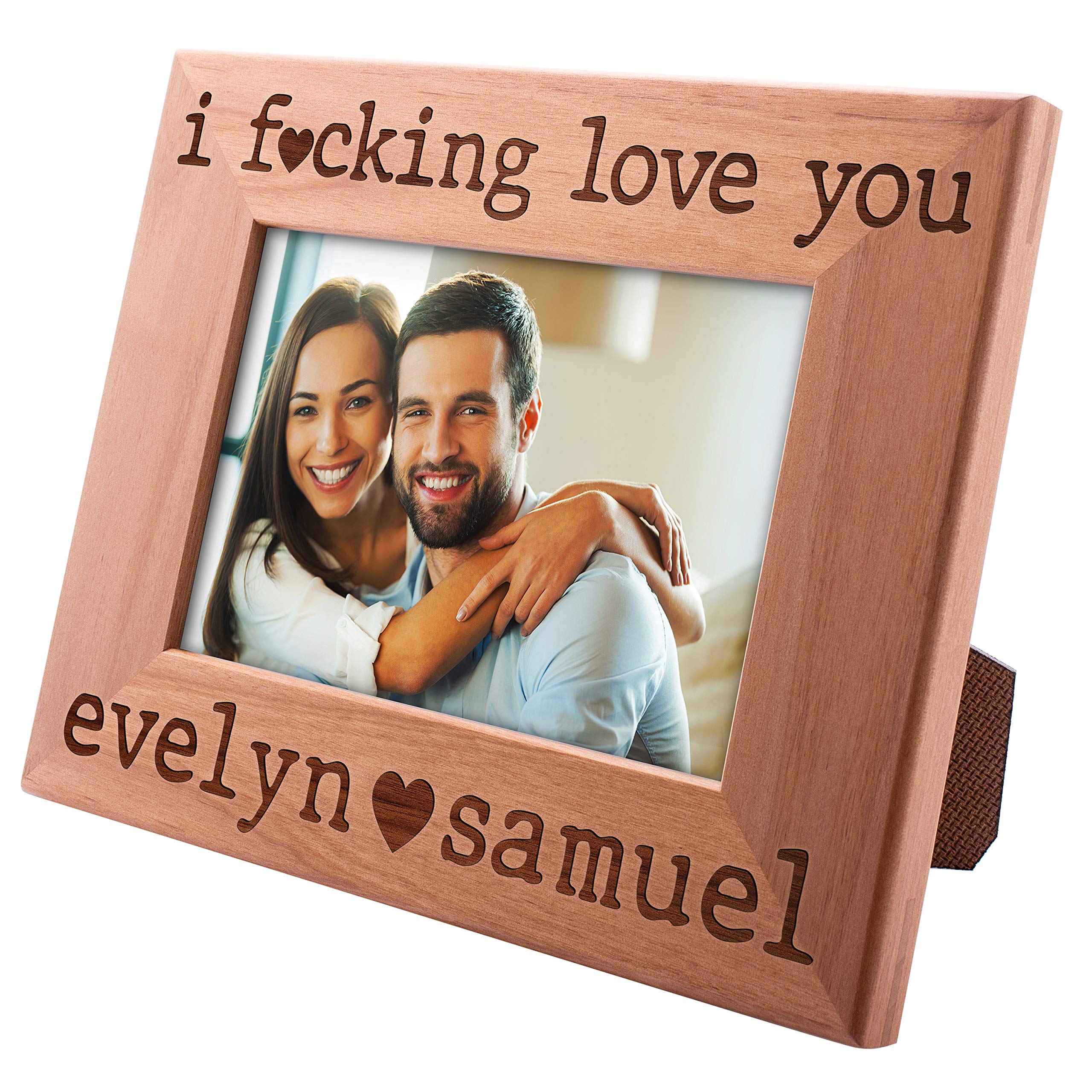 Personalized Love Picture Frame for Couples - 4x6 Photo Frame with 