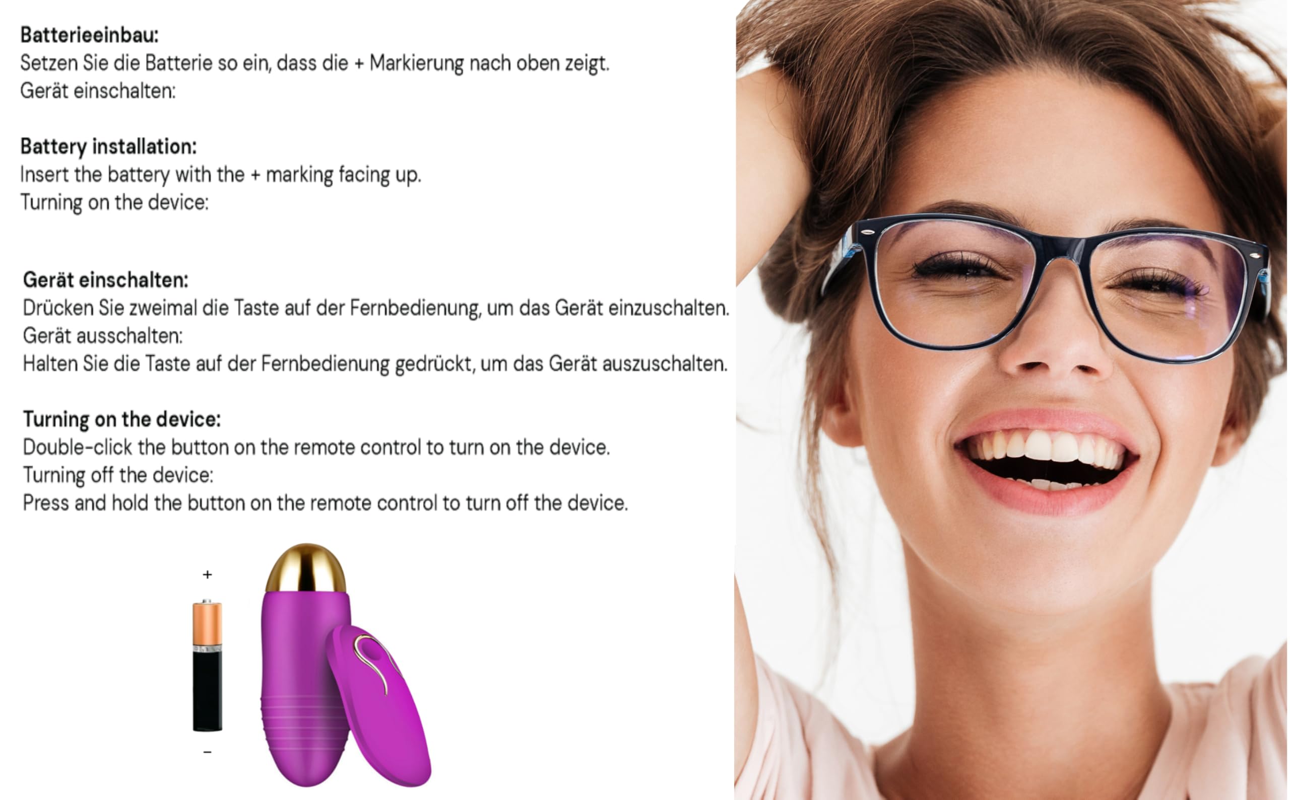 Remote Control Egg Vibrator for Women - 8cm x 3cm Silicone Vibrating Massager - Wireless Couple Sex Toy for Intimate Play & Long Distance Relationships - Perfect for Travel & Discreet Pleasure