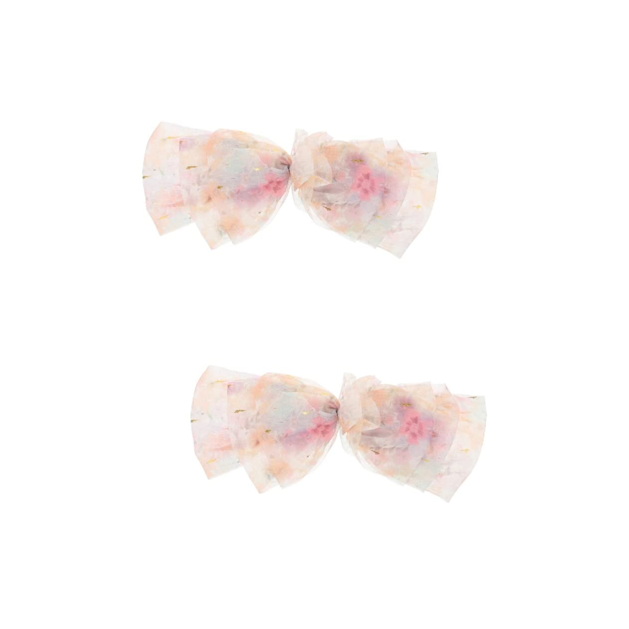 Minkissy 2-Pack Spring Clip Hair Gems for Women - Elegant Hair Styling Accessories, French Barrette Hair Clips with Ribbon - Perfect for Weddings, Parties & Everyday Fashion