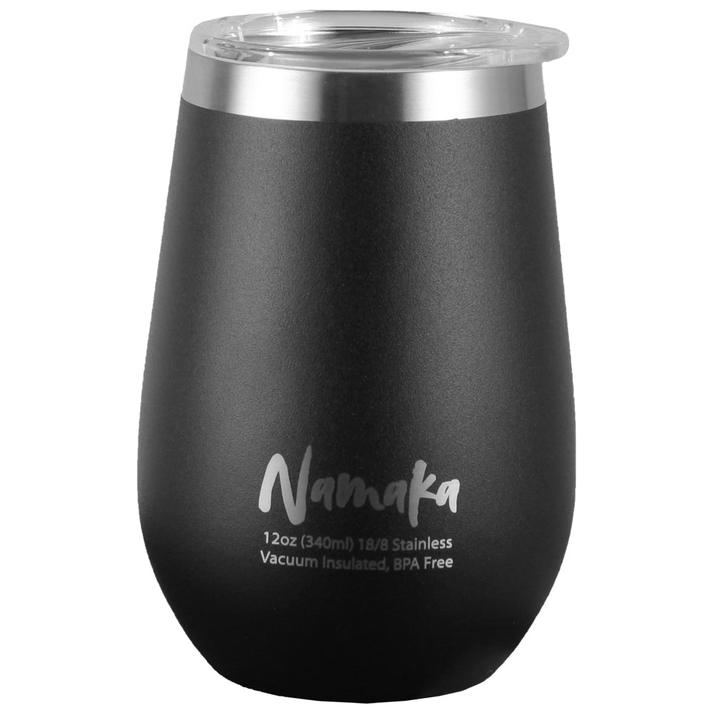 Premium NBO Toronto Namaka 12oz Tumbler - Insulated Stainless Steel Travel Mug with Lid, Leak-Proof & Sweat-Proof - Perfect for Coffee, Tea, or Cold Drinks at Home, Office, or On-the-Go (Black)