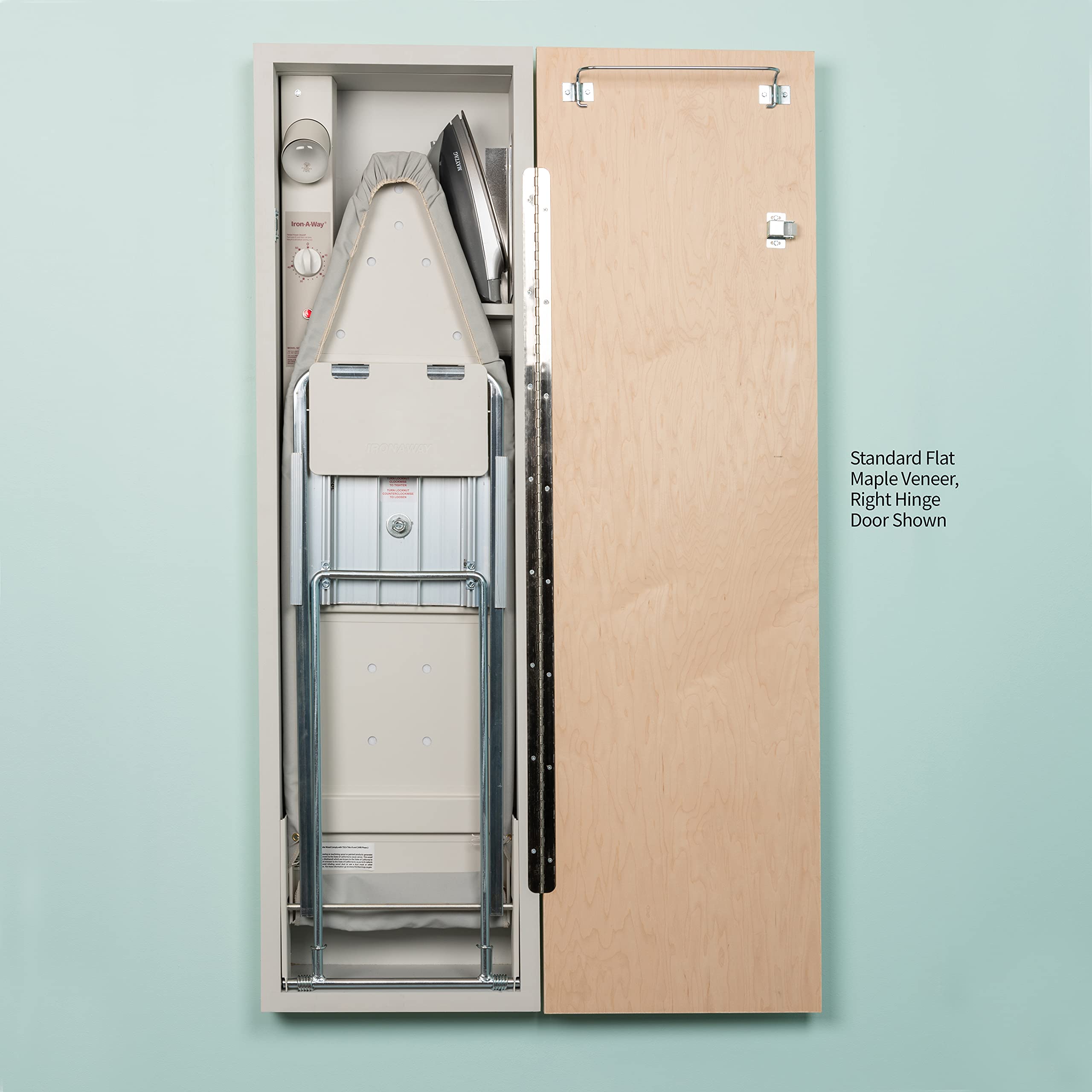 Iron-A-Way Built-In Ironing Center with 42