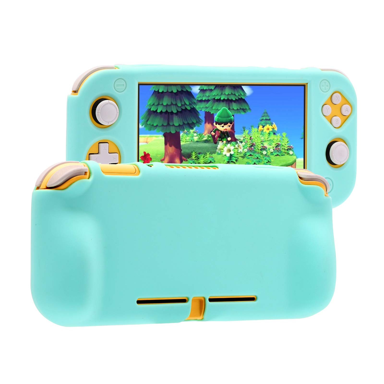 Premium Silicone Grip Case for Nintendo Switch Lite - Animal Crossing Blue - Protective Cover for Enhanced Gaming Comfort - Perfect for Travel & Long Play Sessions