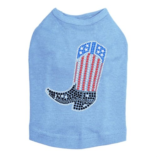Red White & Blue Rhinestone Tank Top - Patriotic American Flag Design, Women's Sparkly Sequined Casual Shirt for 4th of July, Independence Day & Summer Parties