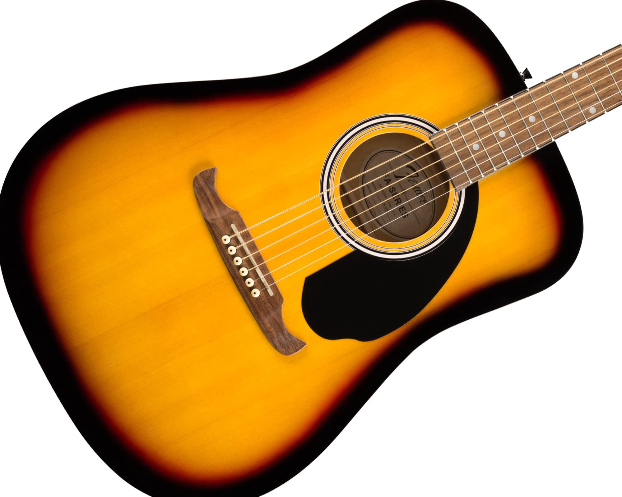 Fender FA-125 Dreadnought Acoustic Guitar Sunburst Bundle with Hard Case, Tuner, Strap, Strings, Picks & Instructional DVD - Perfect for Beginners, Campfires, Live Performances & Home Practice