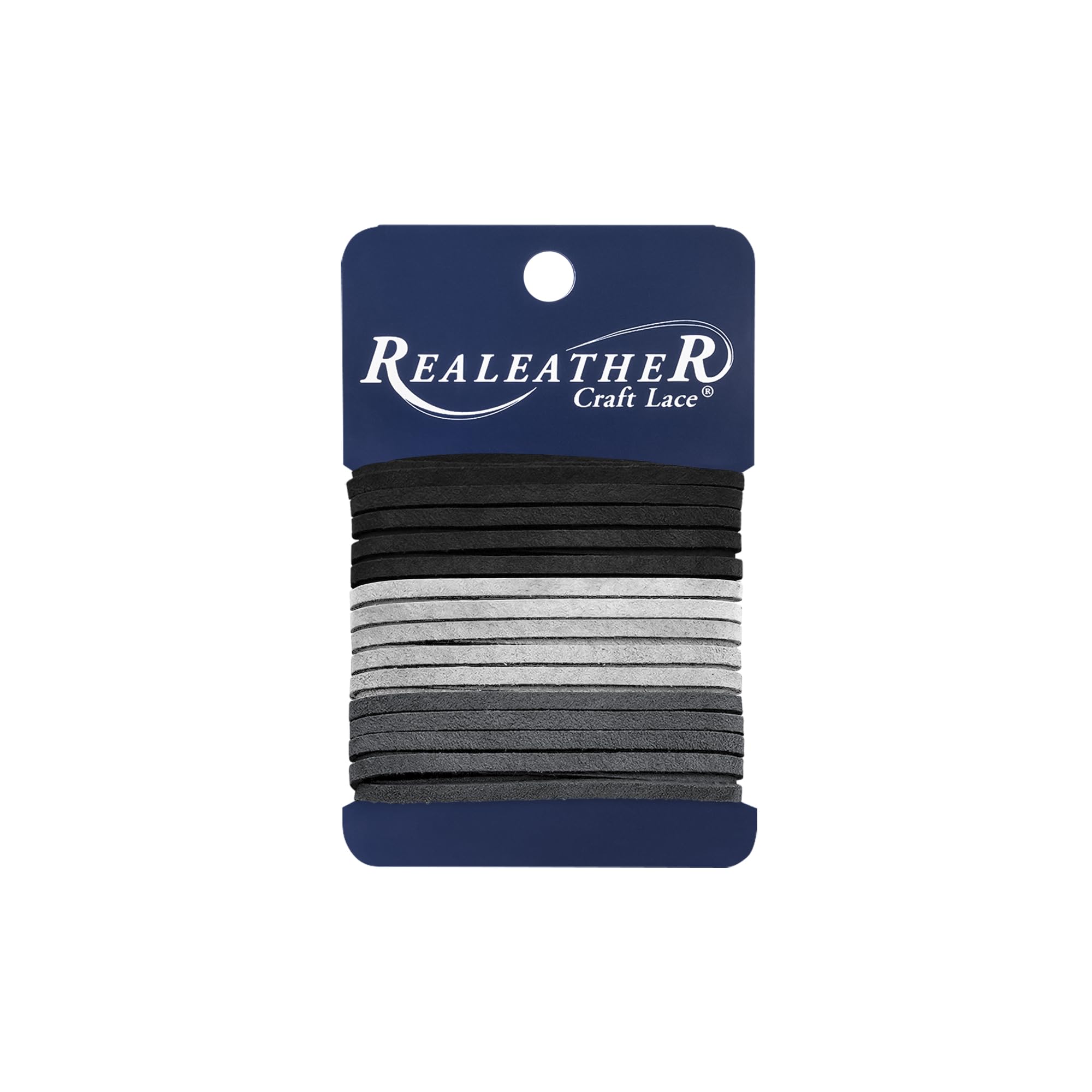 Premium Realeather Sof-Suede Lace Combo 3 x 8 ft - Pewter, Charcoal & Black Colors | DIY Crafting, Upholstery & Home Decor Projects